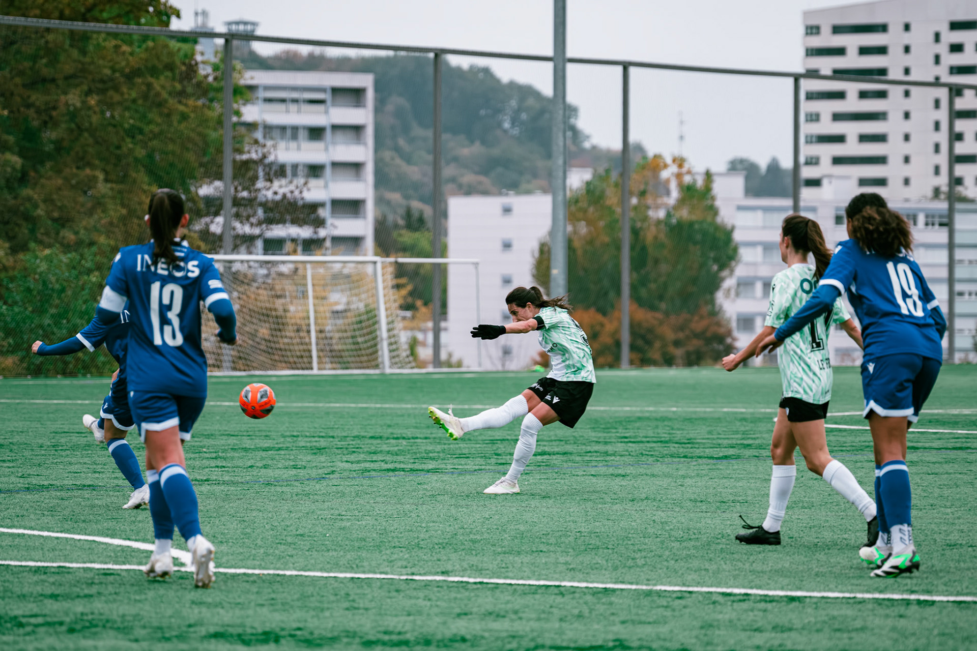 Match AXA Women’s Cup (1/16 de finale) opposant FC Lausanne-Sport et Yverdon Sport FC au Centre sportif de la Tuilière. (Christian António/LibsVisuals.com)
