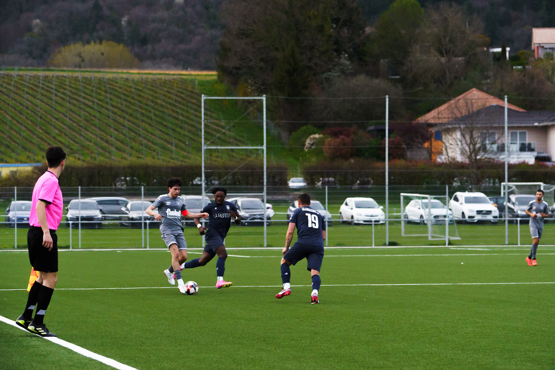 Match 2ème Ligue FC Champagne - FC Grandson-Tuileries au Terrain de Sport de Derrière-Ville à Champagne