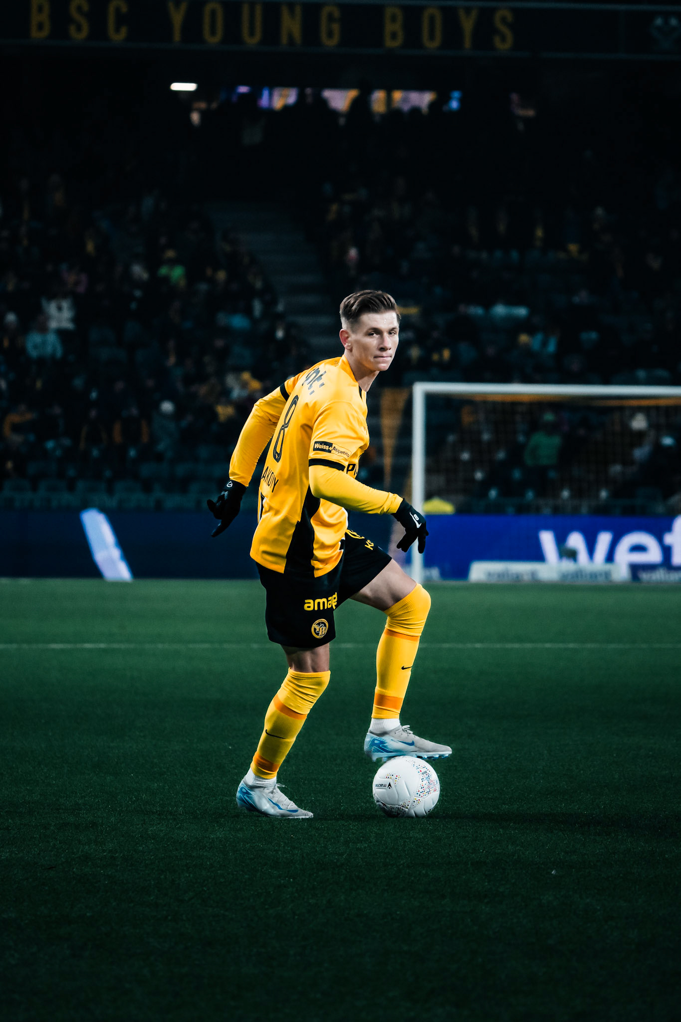 Lukasz Lakomy, Milieu du BSC Young Boys lors du match entre BSC Young Boys et FC Winterthur au Stadion Wankdorf. (Christian António/LibsVisuals.com)