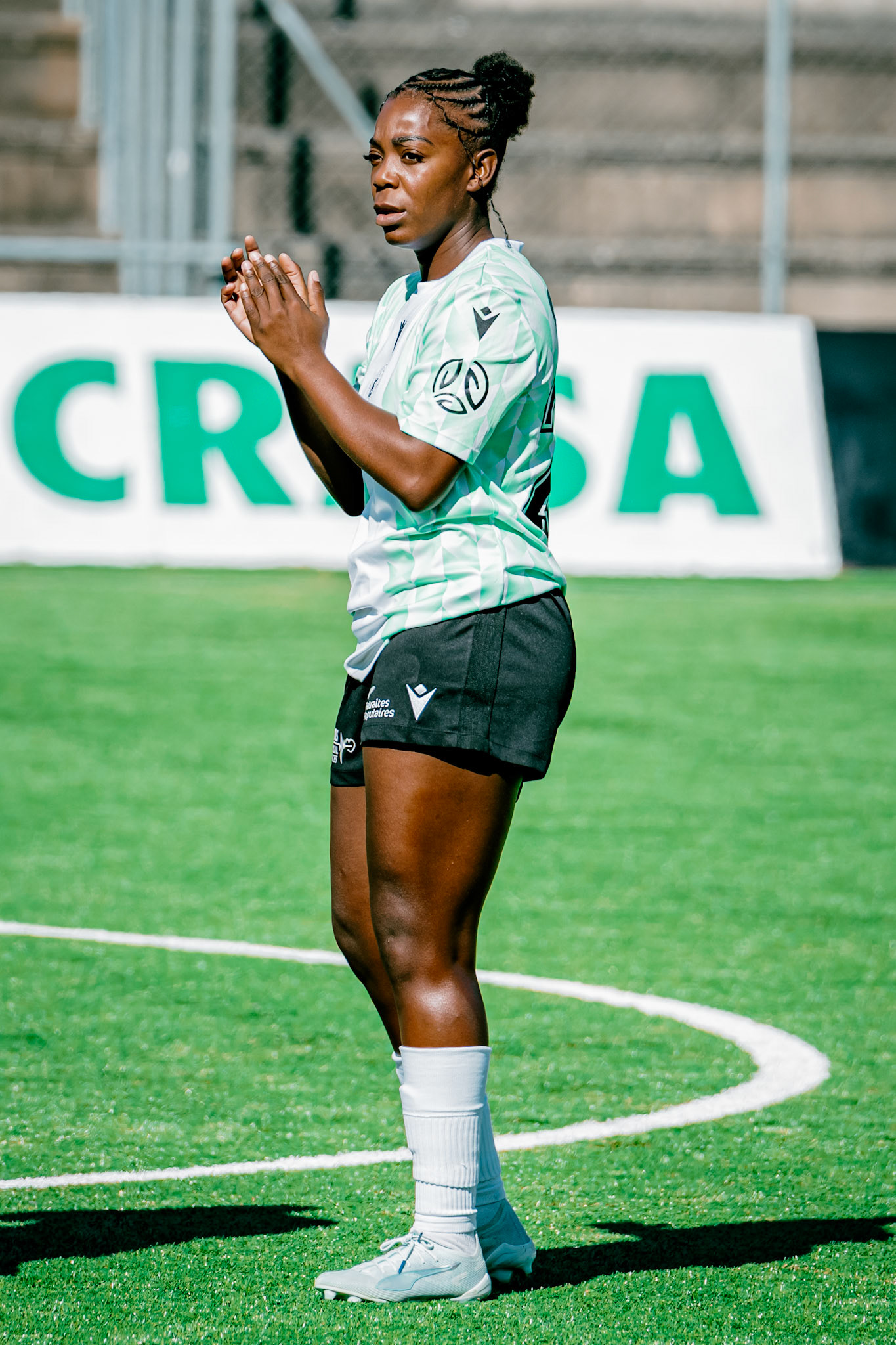 Match de championnat LNB (féminine) opposant l’Etoile Carouge FC à Yverdon Sport FC au Stade de la Fontenette à Carouge. (Christian António/LibsVisuals.com)