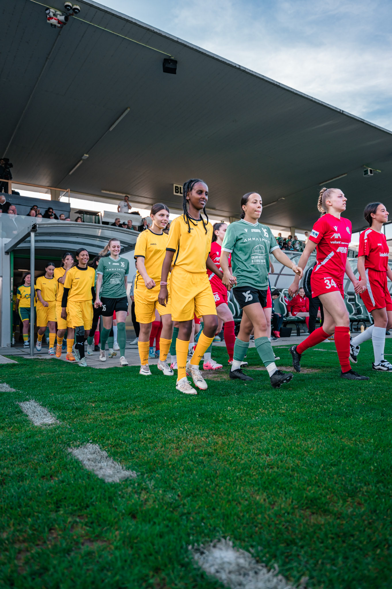 Yverdon Sport FC et Frauenteam Thun Berner-Oberland au Stade Municipal. (Christian António/LibsVisuals.com)