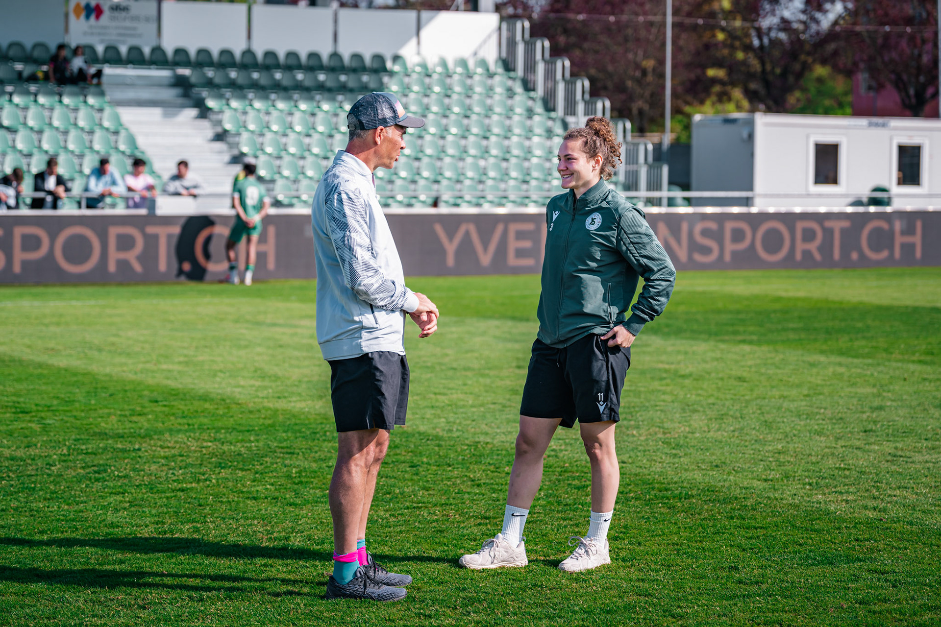 Yverdon Sport FC et Frauenteam Thun Berner-Oberland au Stade Municipal. (Christian António/LibsVisuals.com)