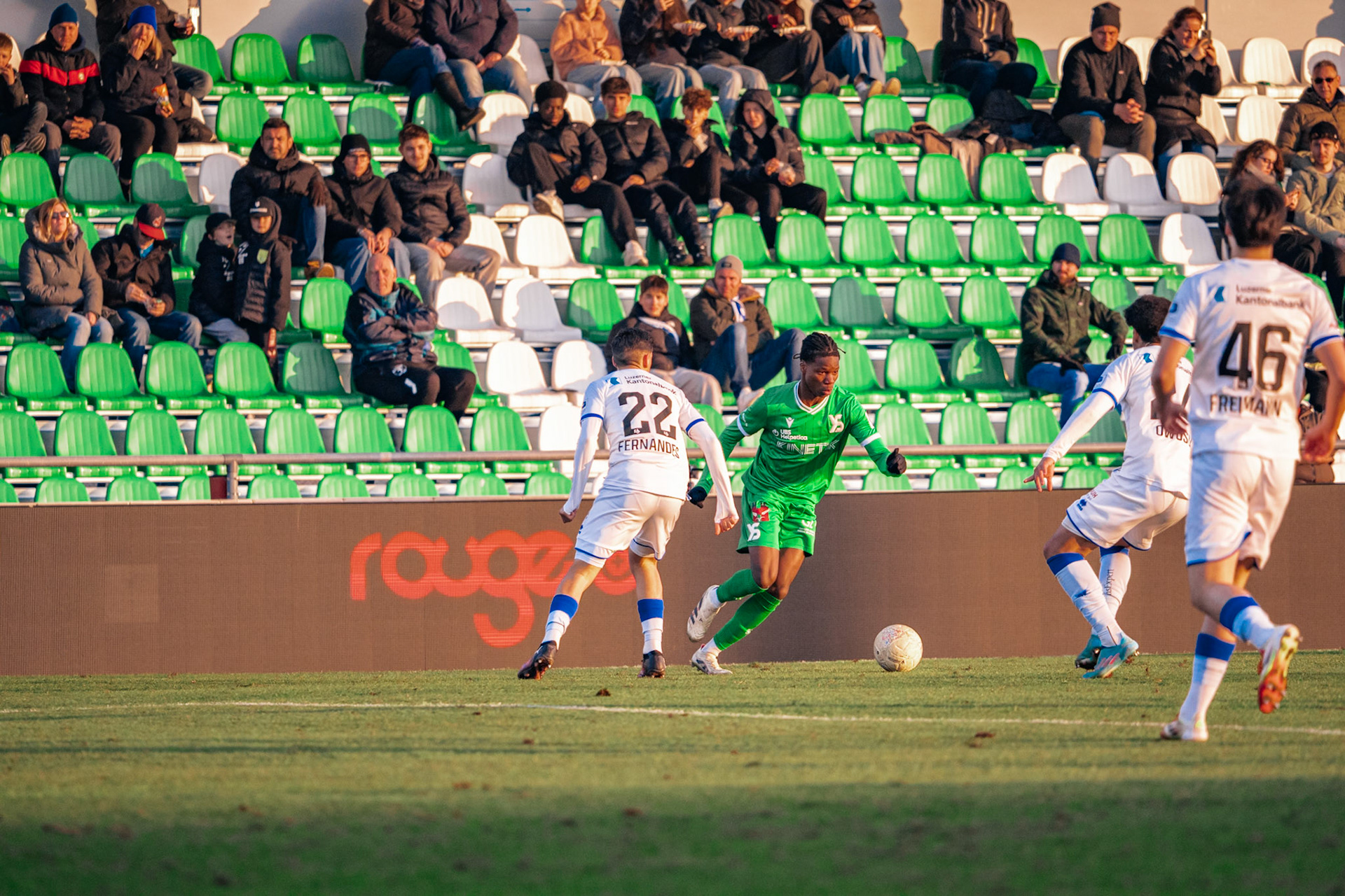 Yverdon Sport FC et FC Luzern au Stade Municipal. (Christian António/LibsVisuals.com)