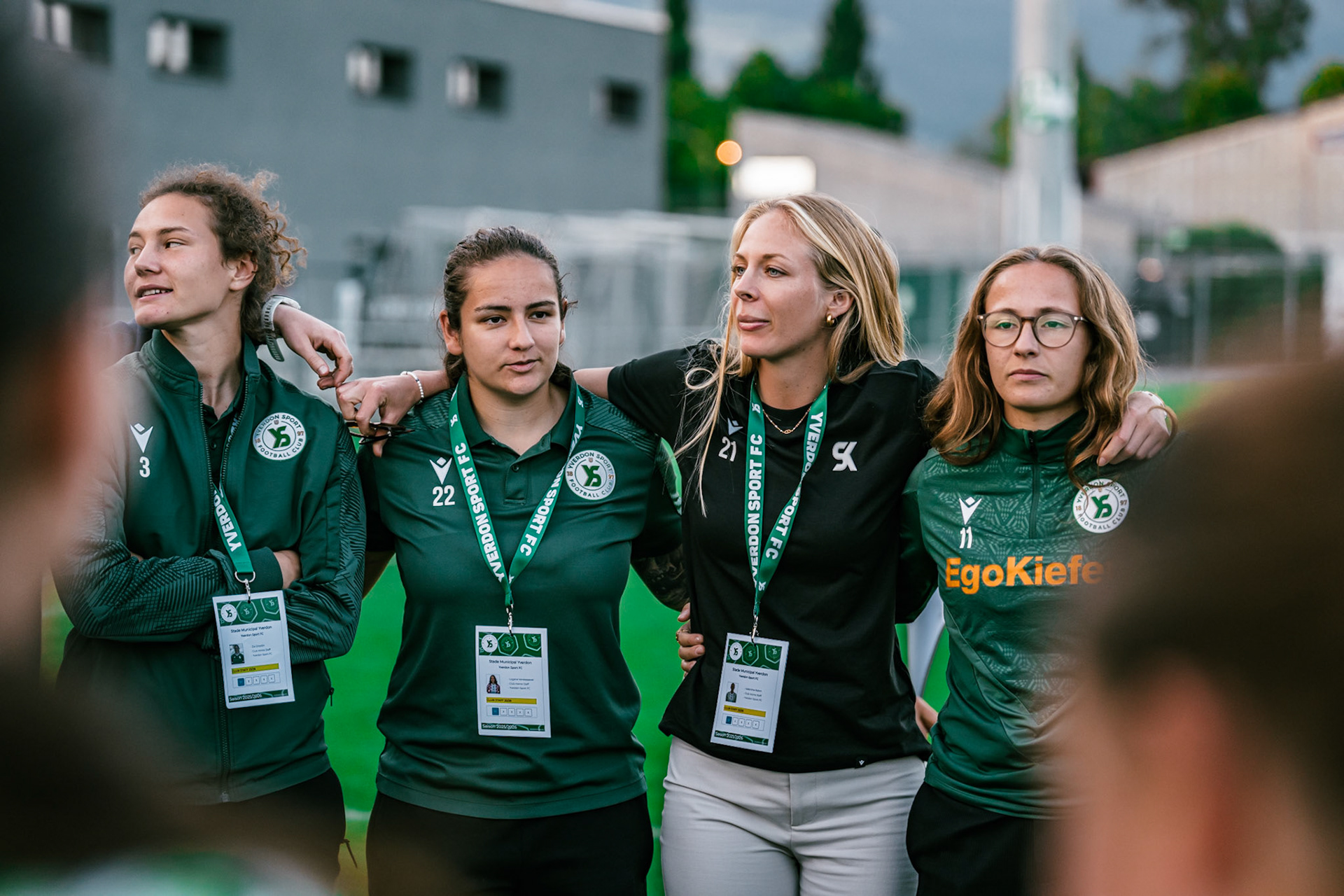 Match championnat LNB féminine opposant Yverdon Sport FC et FC Schlieren au Stade Municipal. (Christian António/LibsVisuals.com)