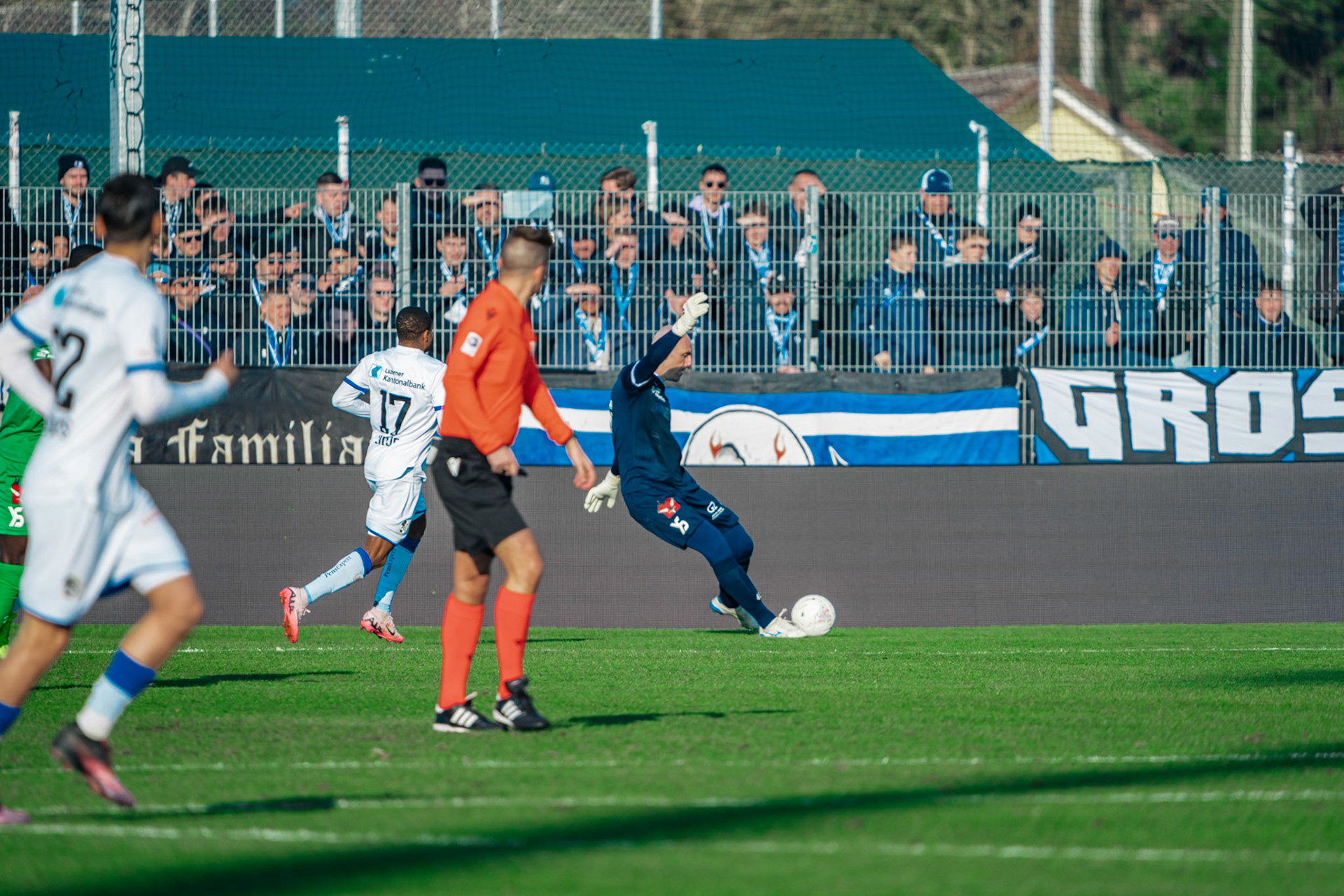 Yverdon Sport FC et FC Luzern au Stade Municipal. (Christian António/LibsVisuals.com)