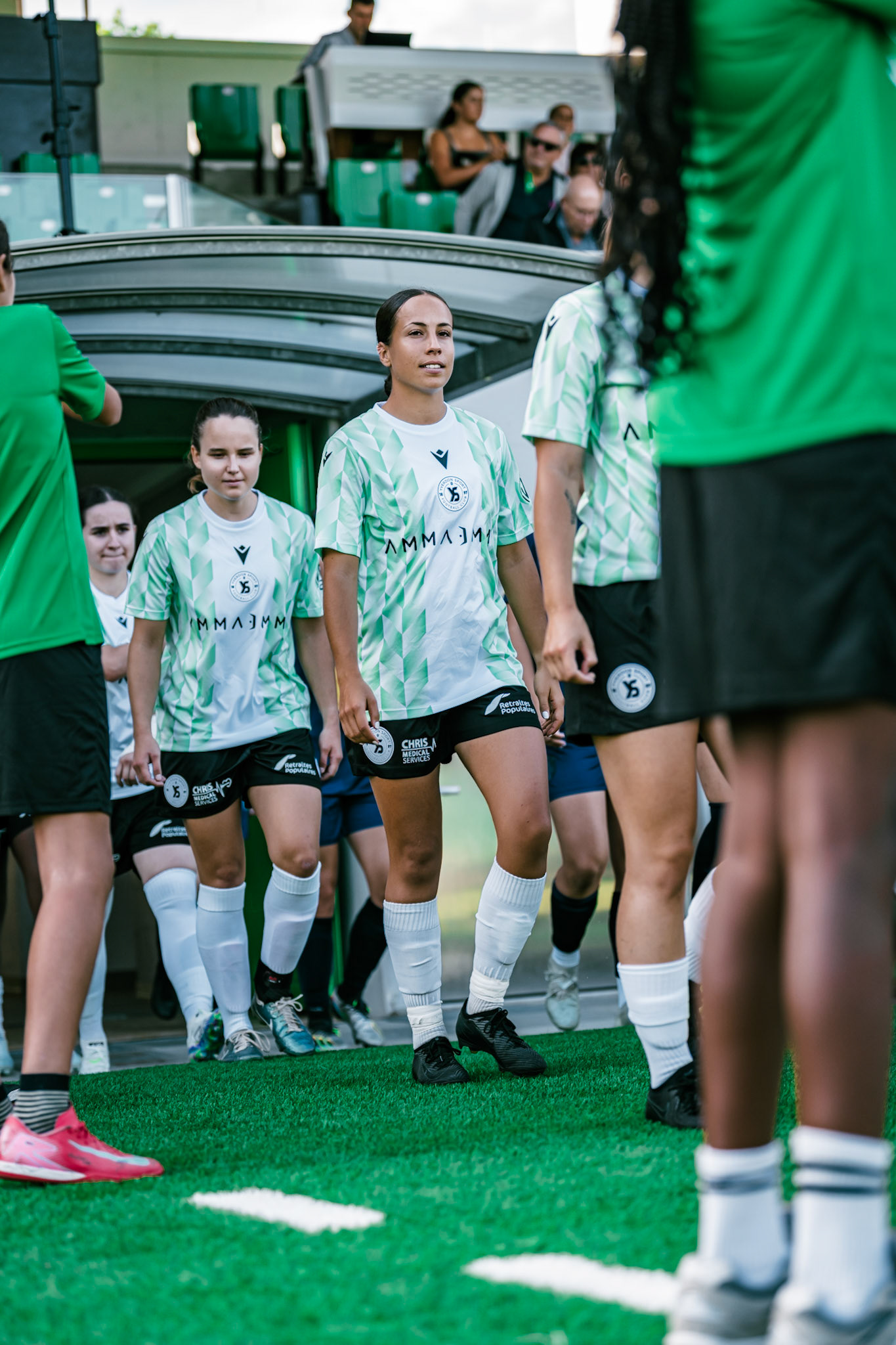 Match championnat LNB féminine opposant Yverdon Sport FC et FC Schlieren au Stade Municipal. (Christian António/LibsVisuals.com)