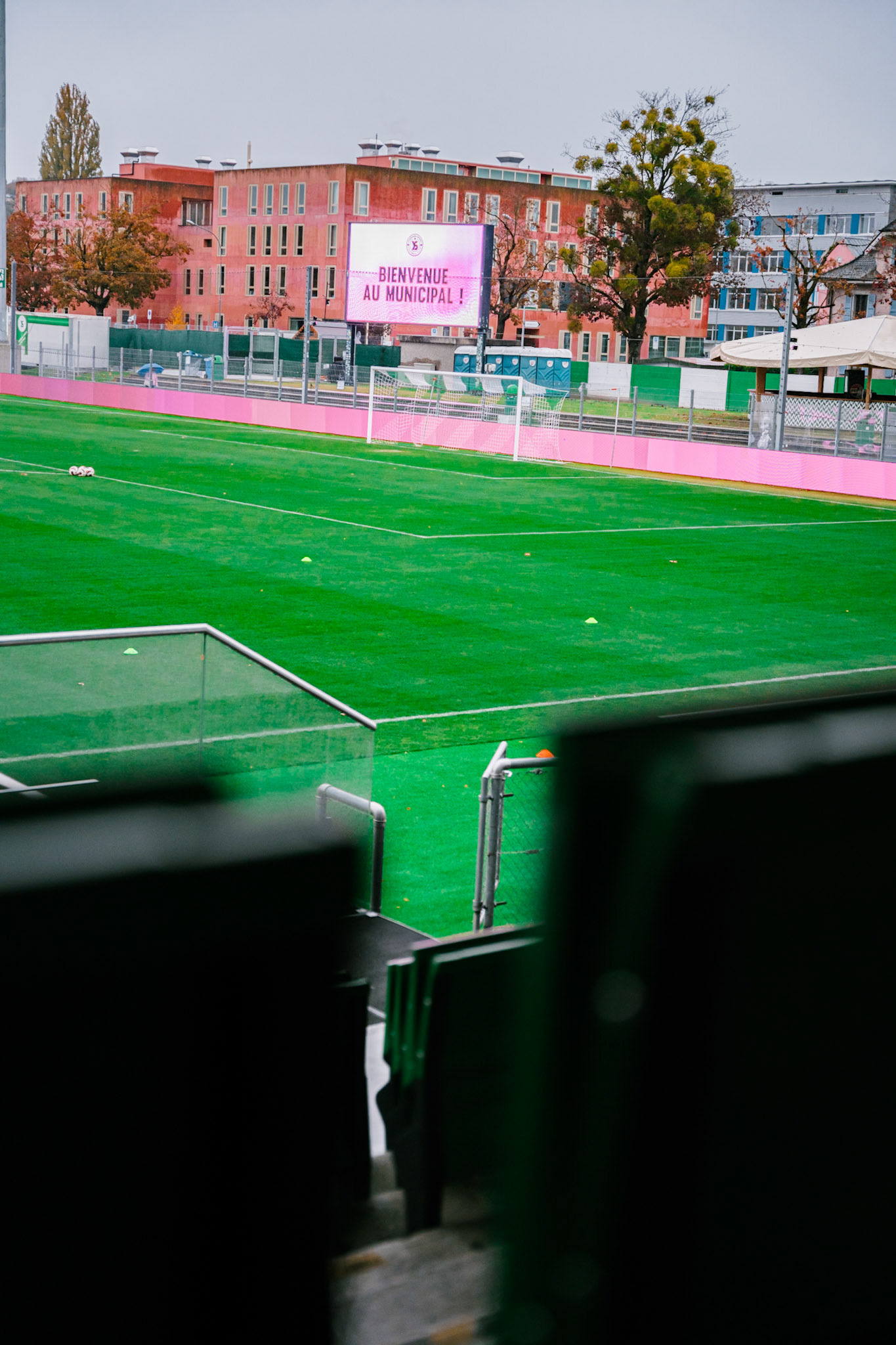 Match de championnat LNB féminine opposant Yverdon Sport FC et le FC Lugano au Stade Municipal, Yverdon-les-Bains. (Christian António / LibsVisuals.com)