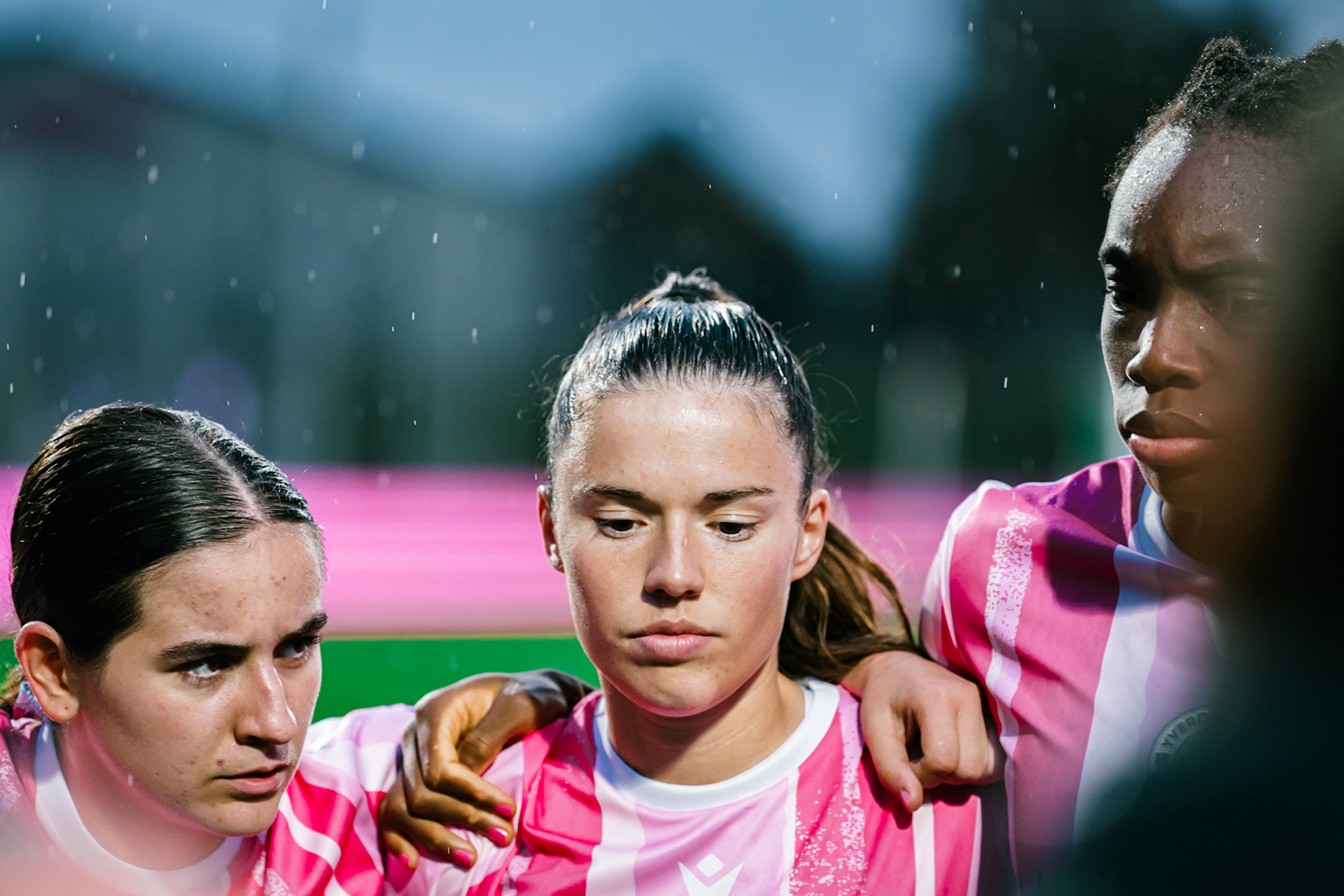 Match de championnat LNB féminine opposant Yverdon Sport FC et le FC Lugano au Stade Municipal, Yverdon-les-Bains. (Christian António / LibsVisuals.com)