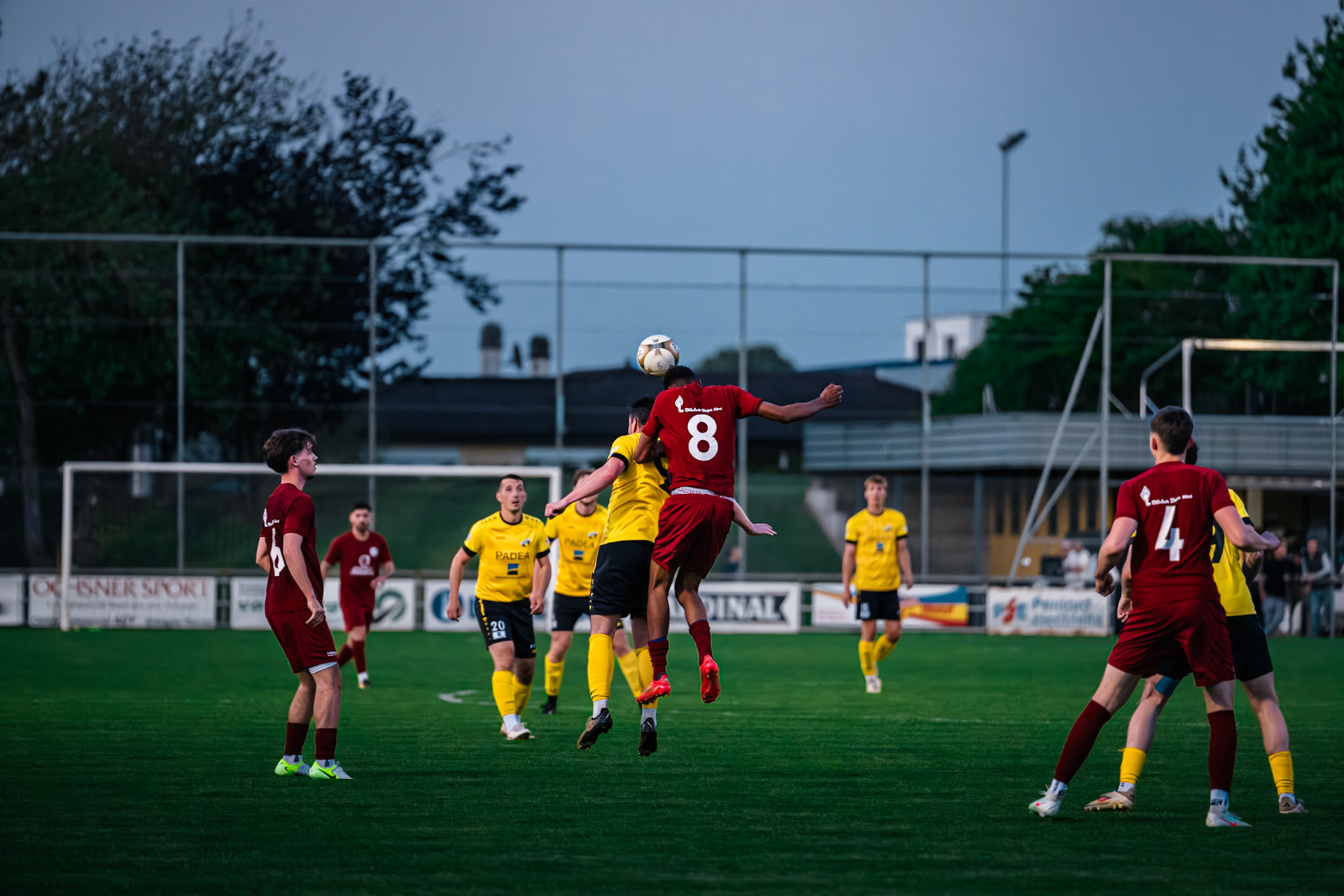 FC Domdidier et FC Cugy-Montet-Aumont-Murist I au Stade du Pâquier. (Christian António/LibsVisuals.com)
