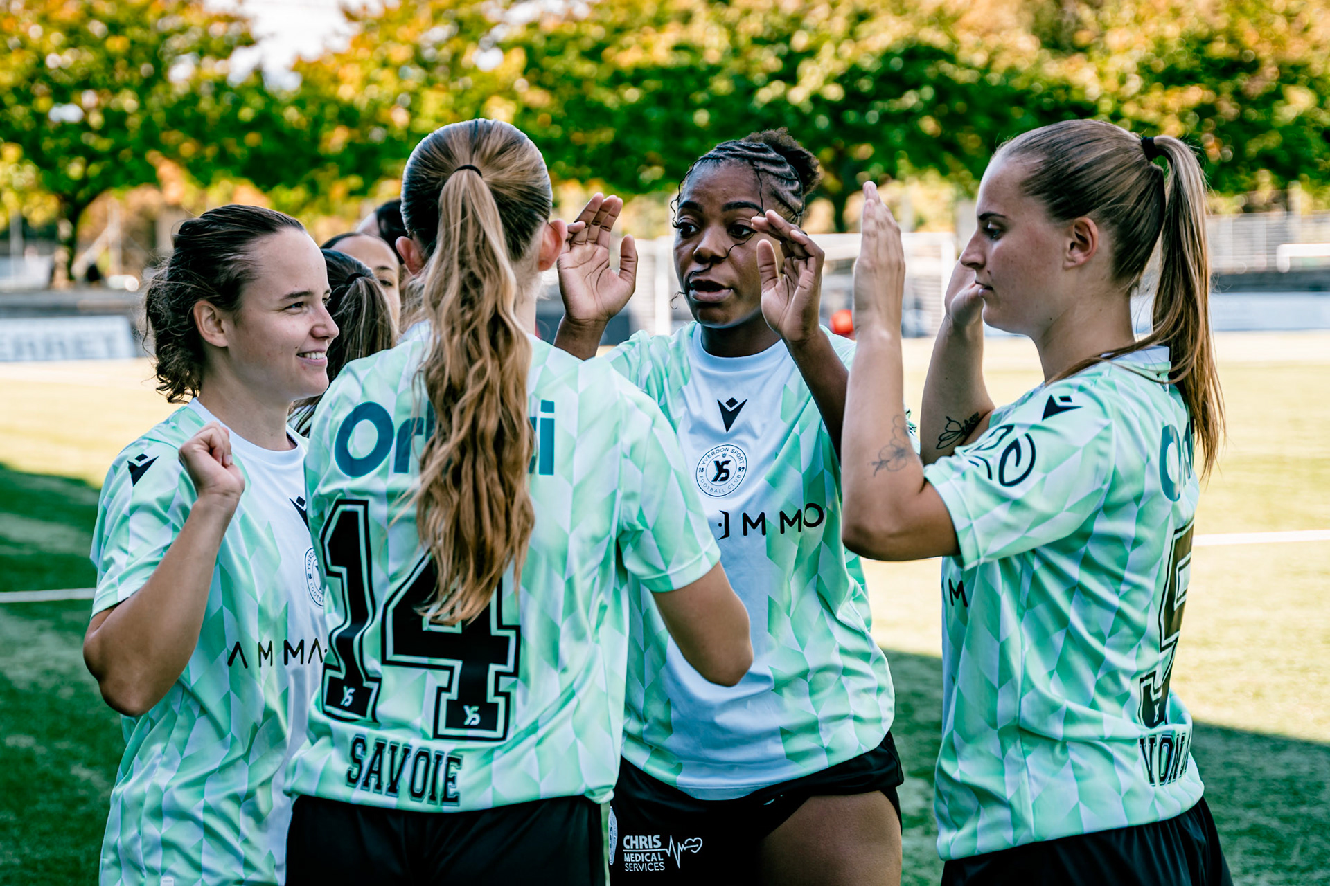 Match de championnat LNB (féminine) opposant l’Etoile Carouge FC à Yverdon Sport FC au Stade de la Fontenette à Carouge. (Christian António/LibsVisuals.com)