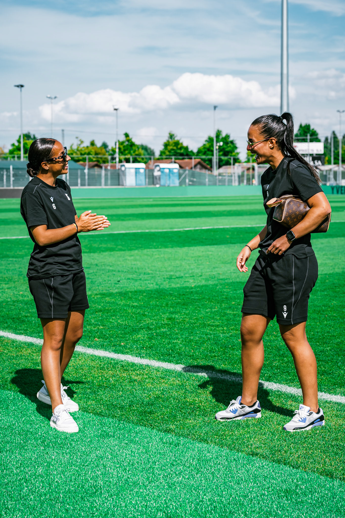 Match championnat LNB féminine opposant Yverdon Sport FC et FC Schlieren au Stade Municipal. (Christian António/LibsVisuals.com)