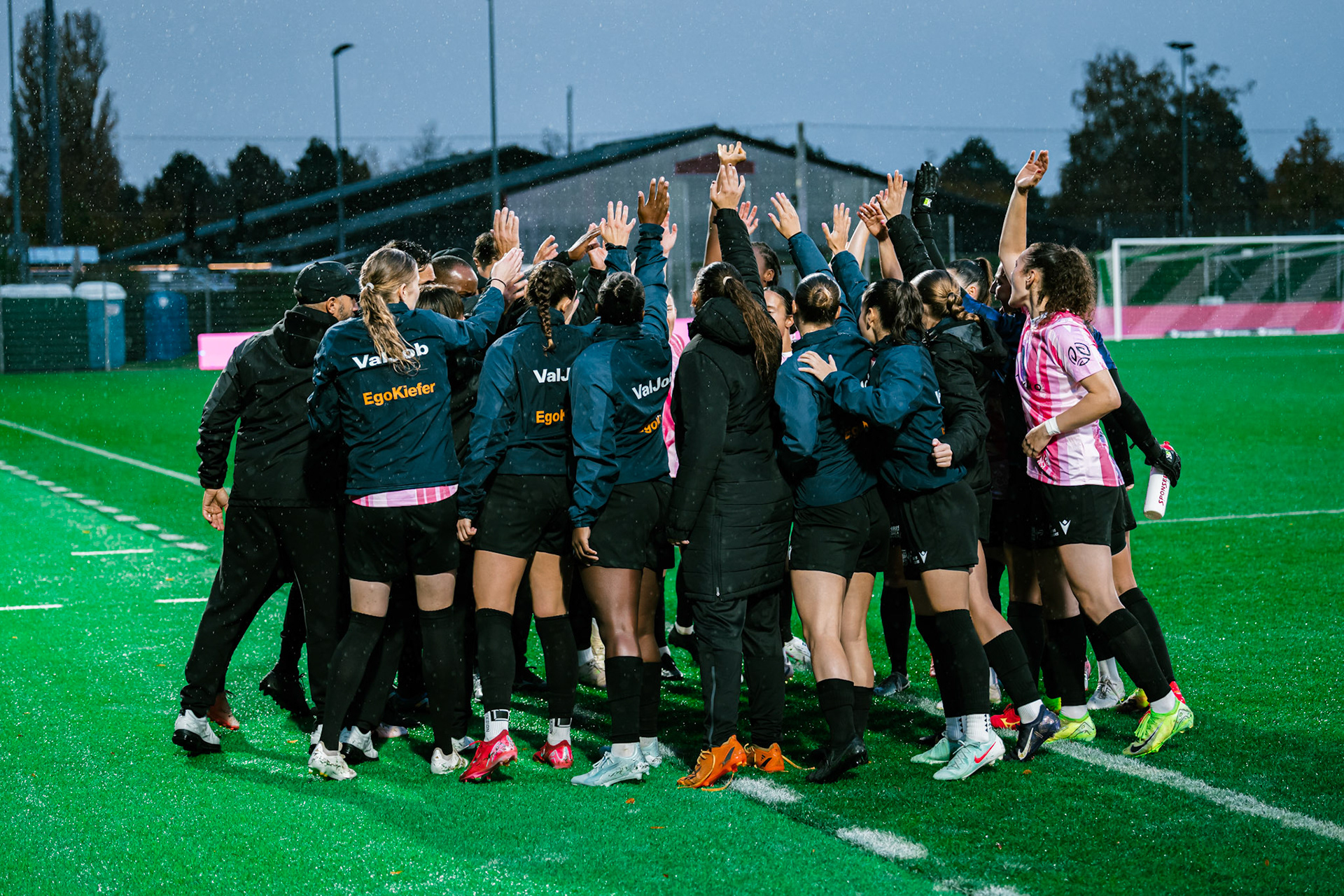 Match de championnat LNB féminine opposant Yverdon Sport FC et le FC Lugano au Stade Municipal, Yverdon-les-Bains. (Christian António / LibsVisuals.com)