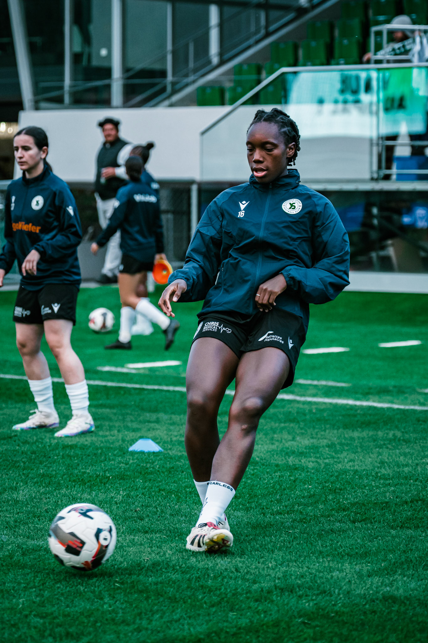Match de championnat LNB (féminine) opposant Yverdon Sport FC et FC Wil 1900 au Stade Municipal, Yverdon. (Christian António/LibsVisuals.com)