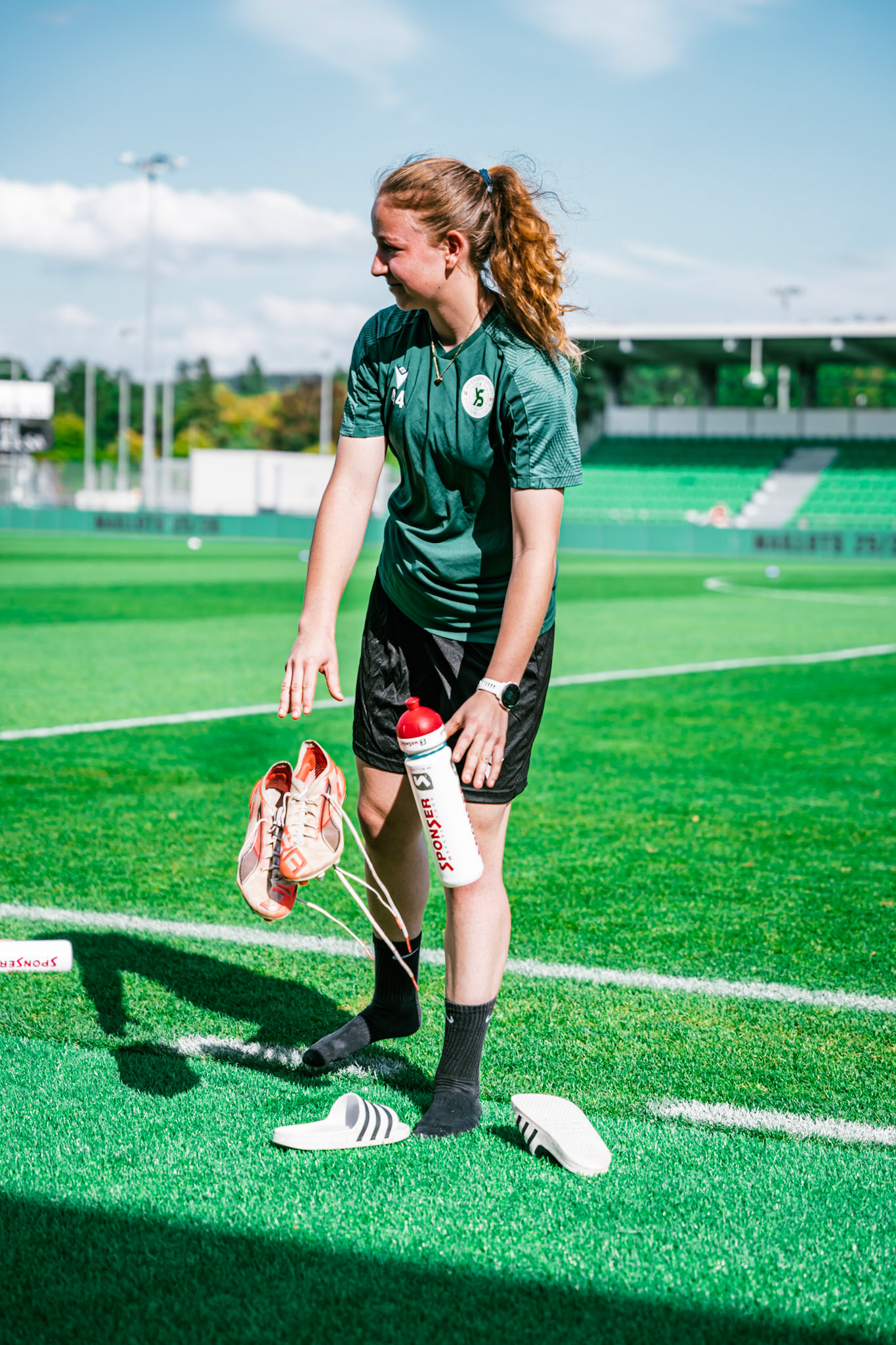 Match championnat LNB féminine opposant Yverdon Sport FC et FC Schlieren au Stade Municipal. (Christian António/LibsVisuals.com)