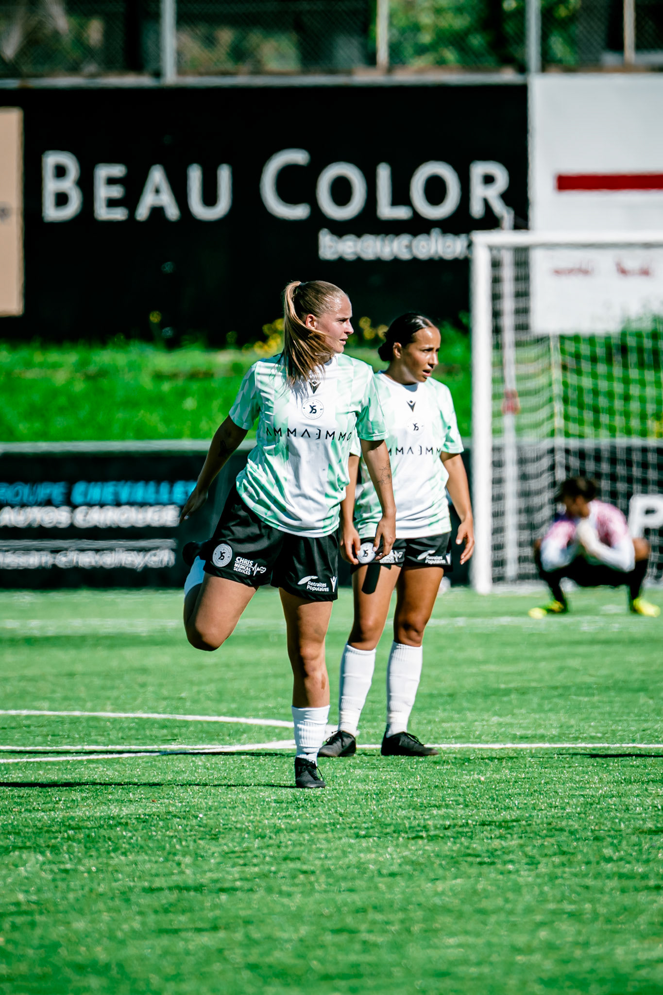 Match de championnat LNB (féminine) opposant l’Etoile Carouge FC à Yverdon Sport FC au Stade de la Fontenette à Carouge. (Christian António/LibsVisuals.com)