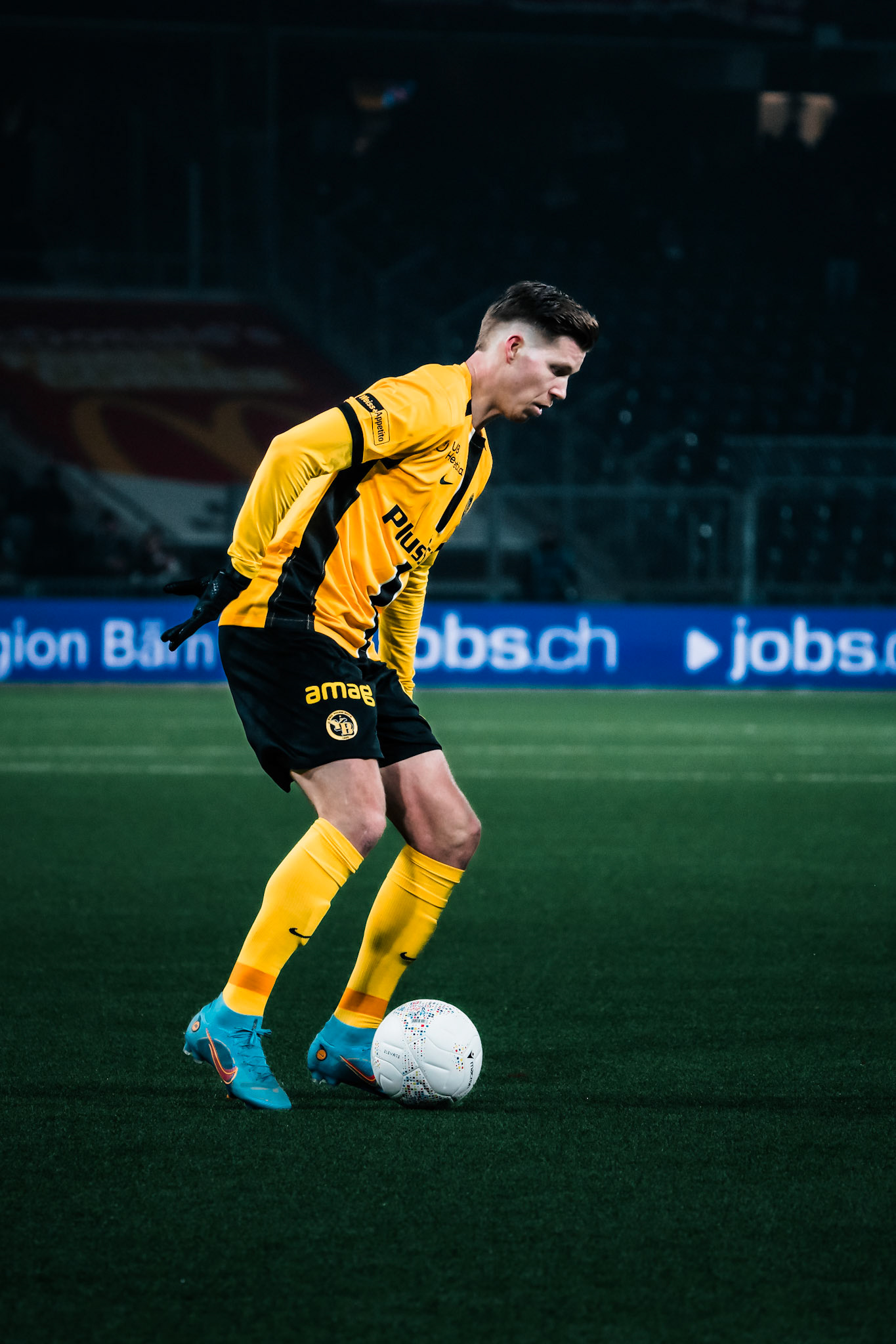Cedric Itten, Attaquant du BSC Young Boys lors du match entre BSC Young Boys et FC Winterthur au Stadion Wankdorf. (Christian António/LibsVisuals.com)