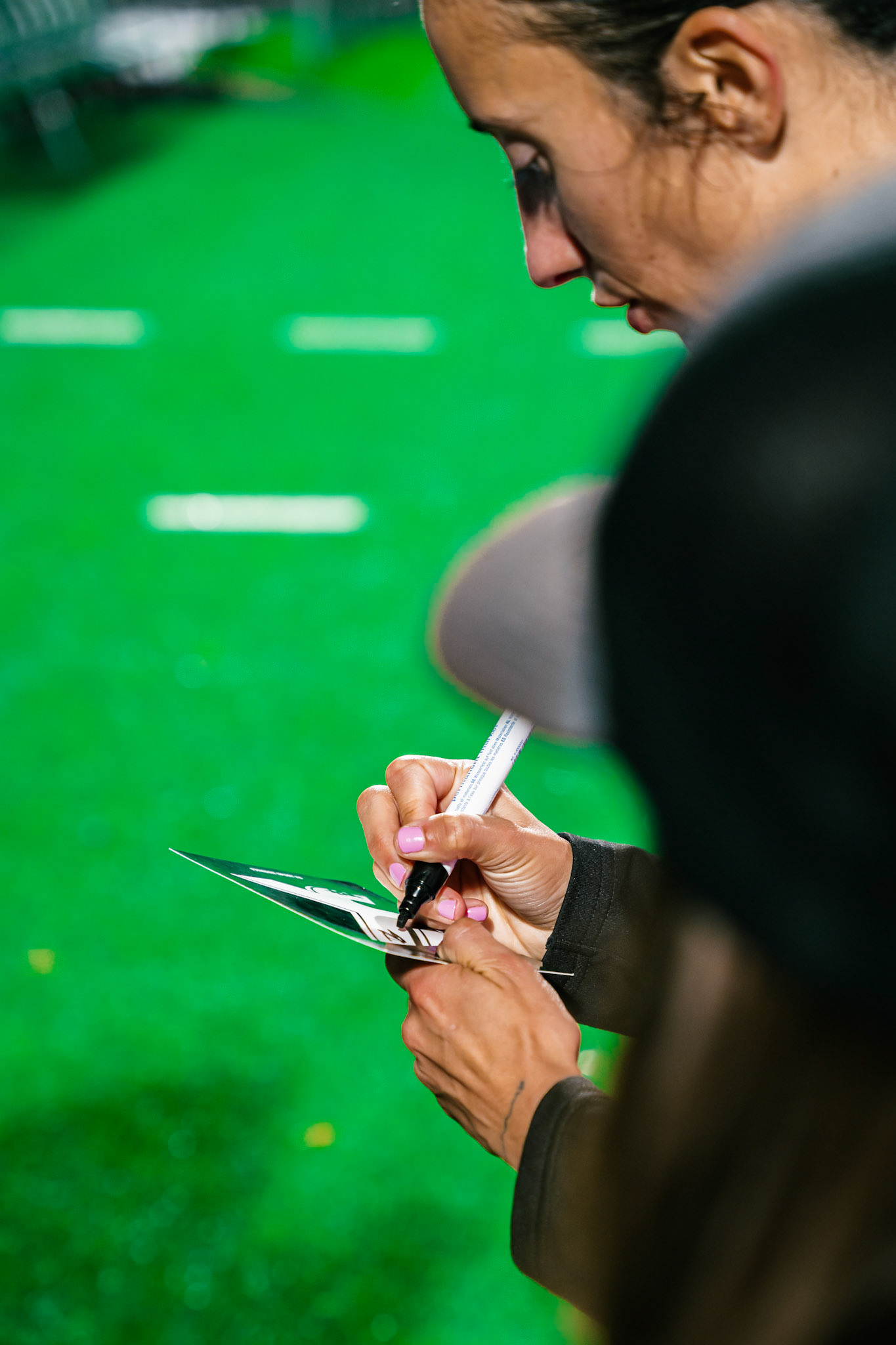 Match de championnat LNB féminine opposant Yverdon Sport FC et le FC Lugano au Stade Municipal, Yverdon-les-Bains. (Christian António / LibsVisuals.com)