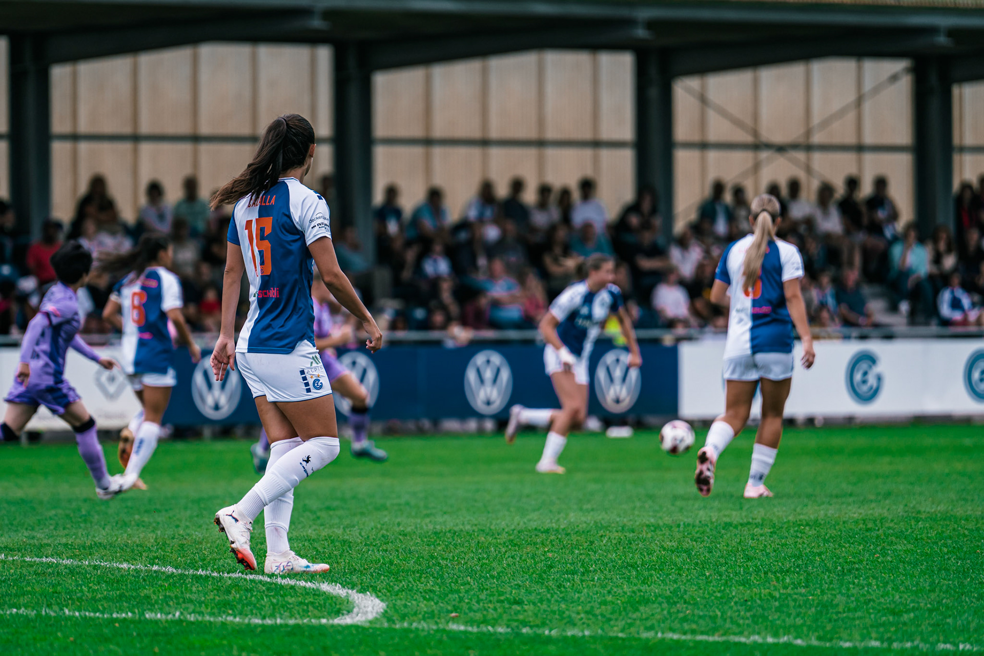 Match de l’AXA Women’s Super League opposant GC Frauenfussball et FC Basel 1893 au GC/Campus, Niederhasli (Platz 1). (Christian António/LibsVisuals.com)