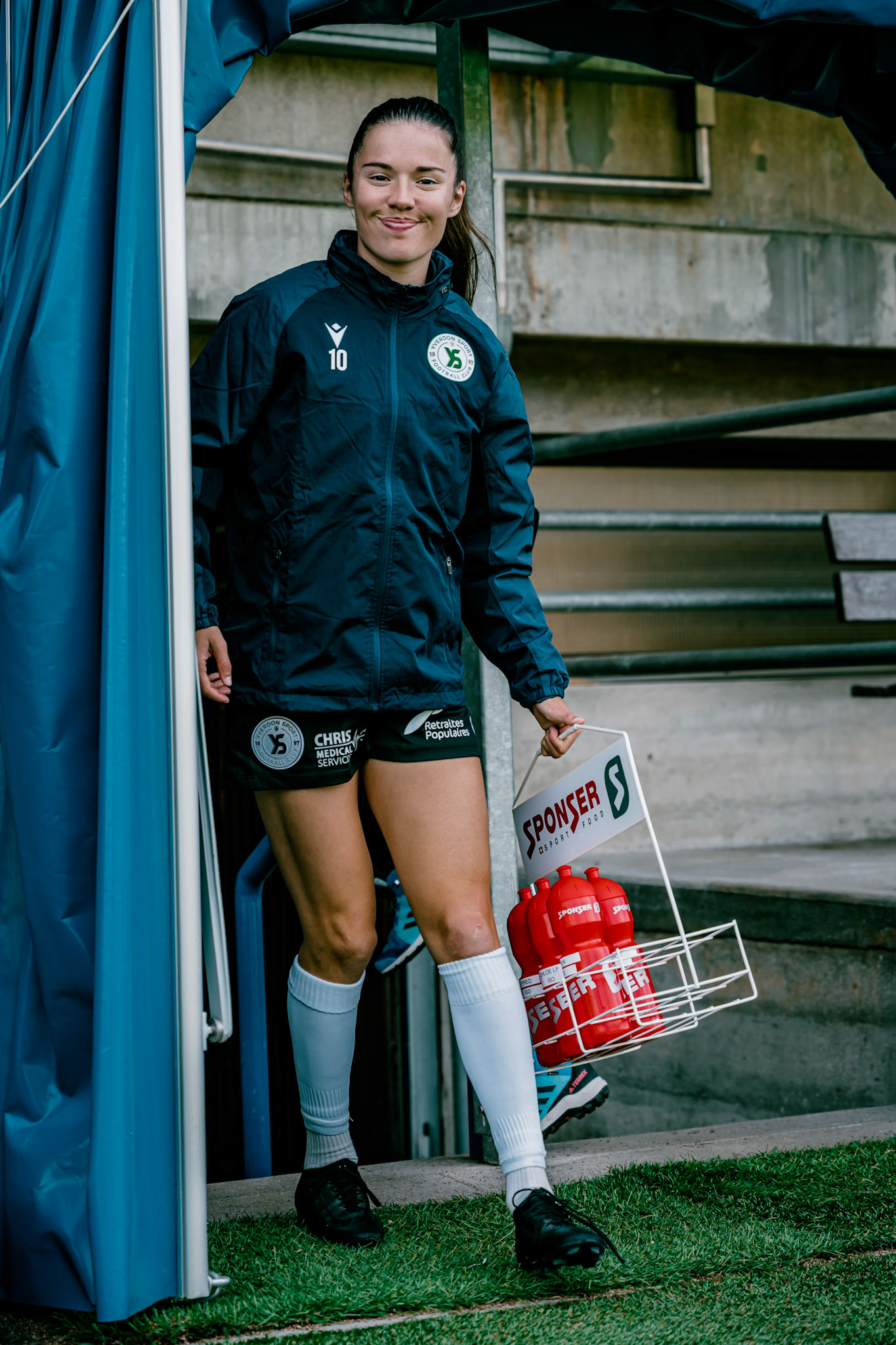 Match de championnat LNB (féminine) opposant l’Etoile Carouge FC à Yverdon Sport FC au Stade de la Fontenette à Carouge. (Christian António/LibsVisuals.com)