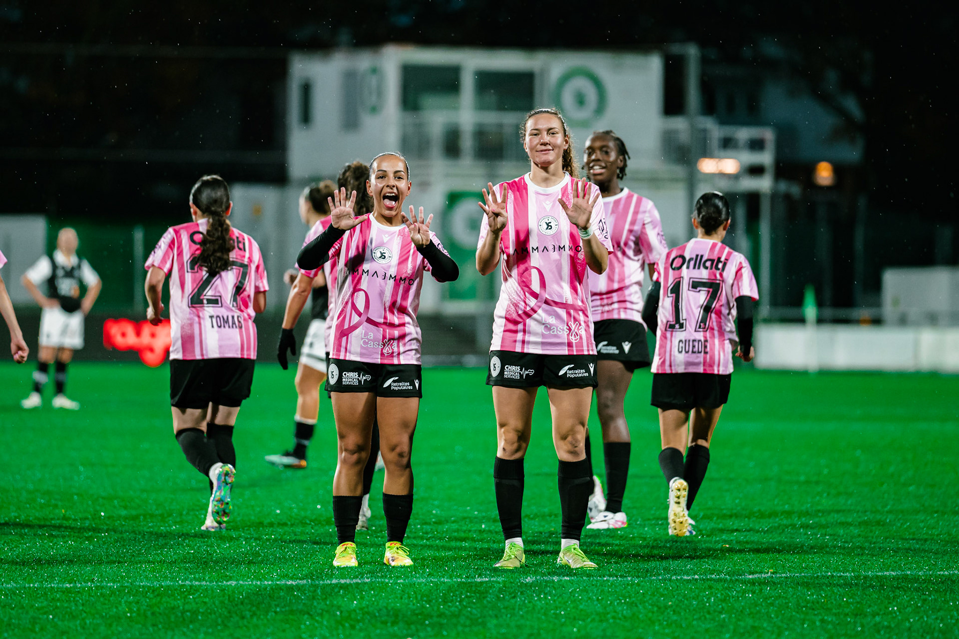 Match de championnat LNB féminine opposant Yverdon Sport FC et le FC Lugano au Stade Municipal, Yverdon-les-Bains. (Christian António / LibsVisuals.com)