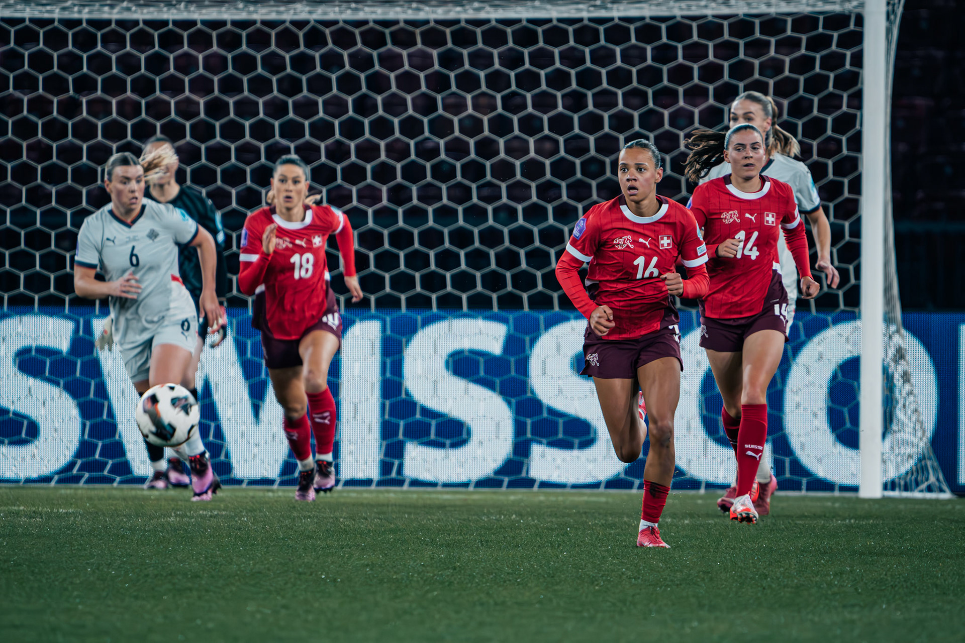 UEFA Women's Nations League Suisse - Islande au Stadion Letzigrund. (Christian António/LibsVisuals.com)