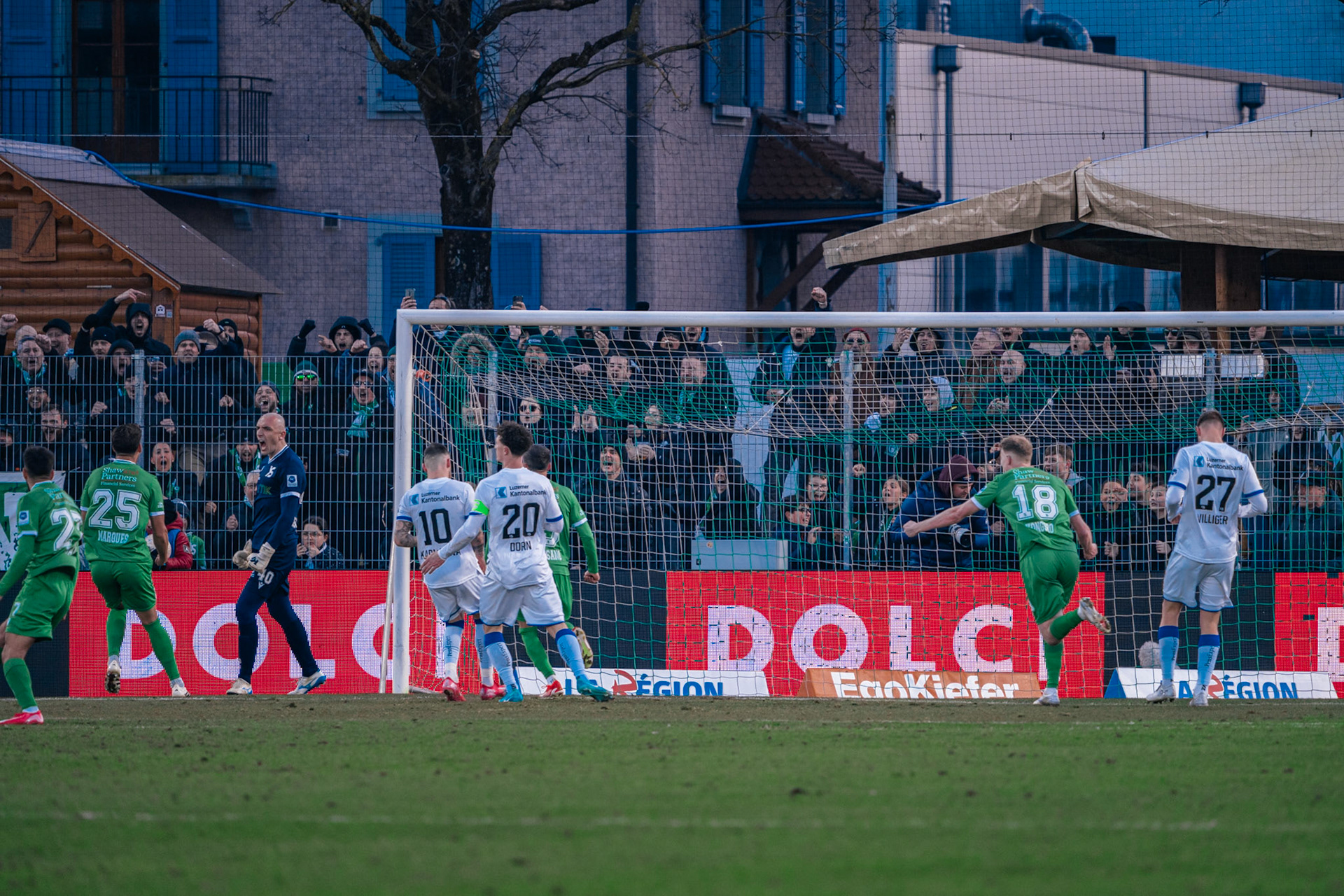 Yverdon Sport FC et FC Luzern au Stade Municipal. (Christian António/LibsVisuals.com)