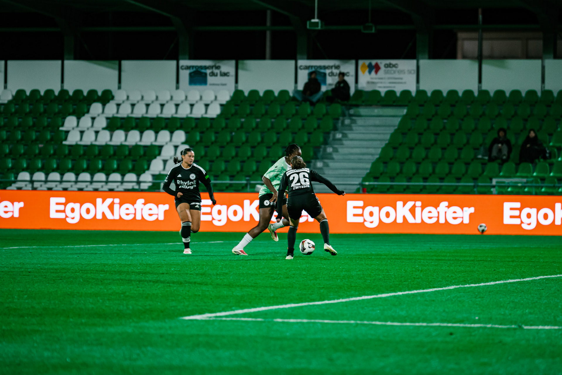 Match de championnat LNB (féminine) opposant Yverdon Sport FC et FC Wil 1900 au Stade Municipal, Yverdon. (Christian António/LibsVisuals.com)