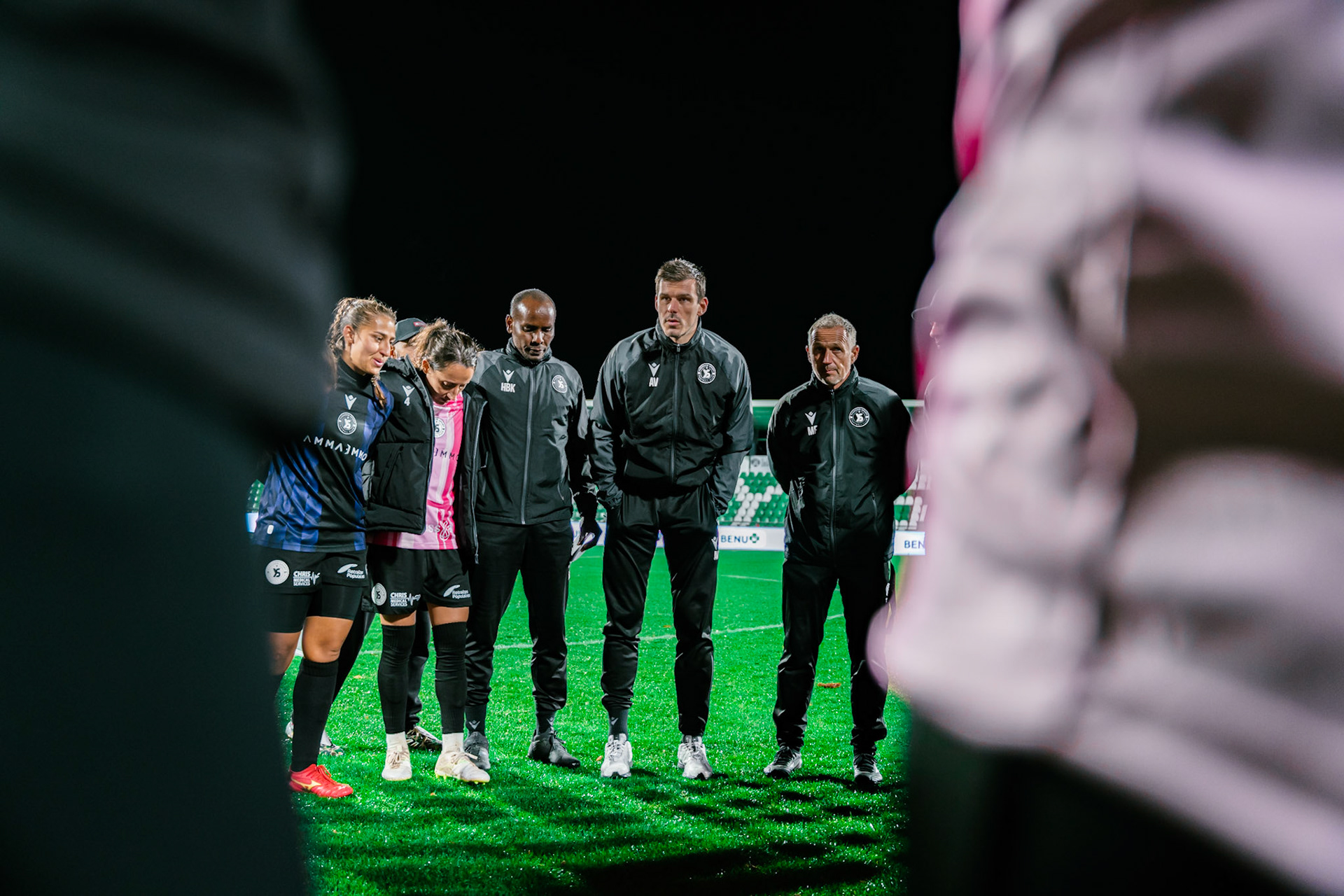 Match de championnat LNB féminine opposant Yverdon Sport FC et le FC Lugano au Stade Municipal, Yverdon-les-Bains. (Christian António / LibsVisuals.com)