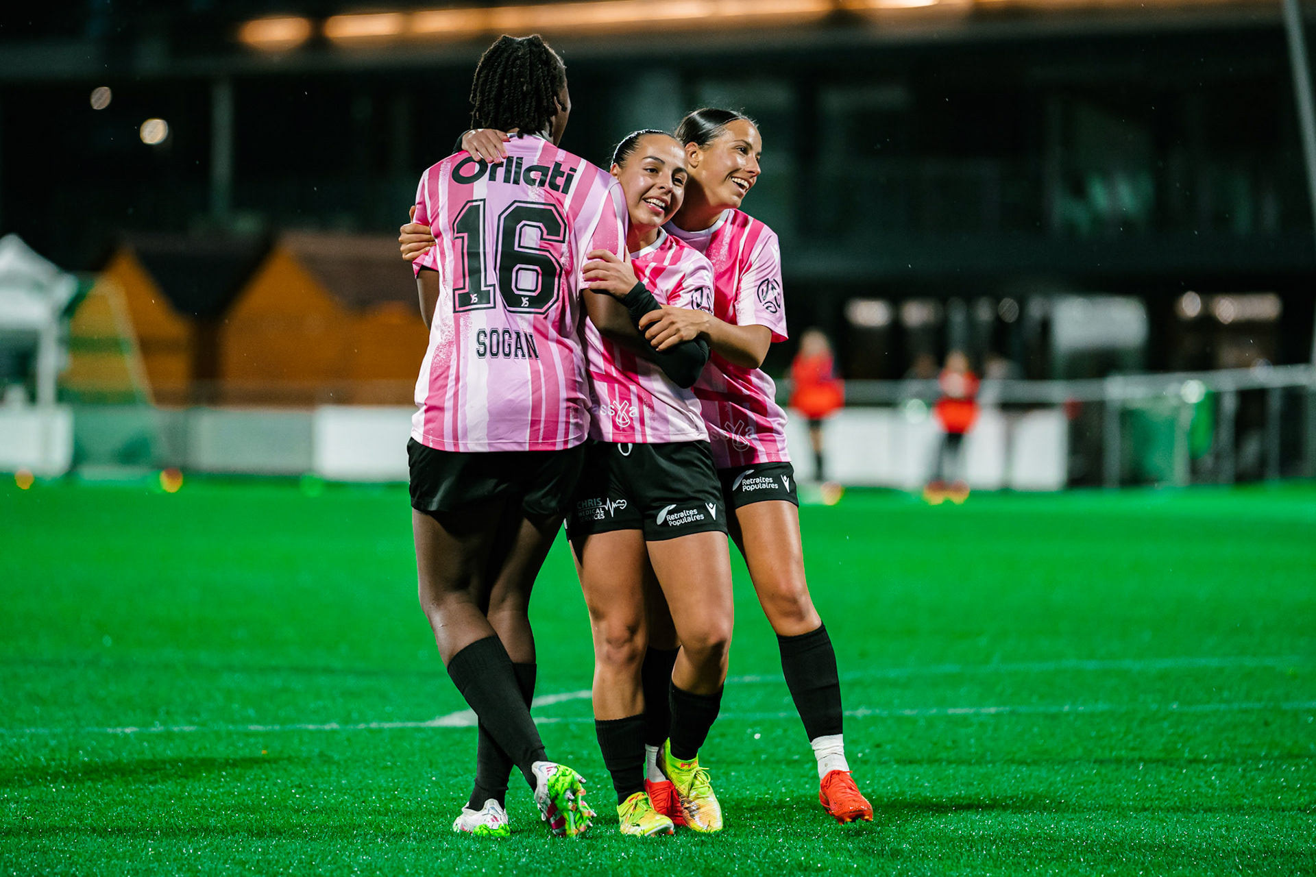 Match de championnat LNB féminine opposant Yverdon Sport FC et le FC Lugano au Stade Municipal, Yverdon-les-Bains. (Christian António / LibsVisuals.com)