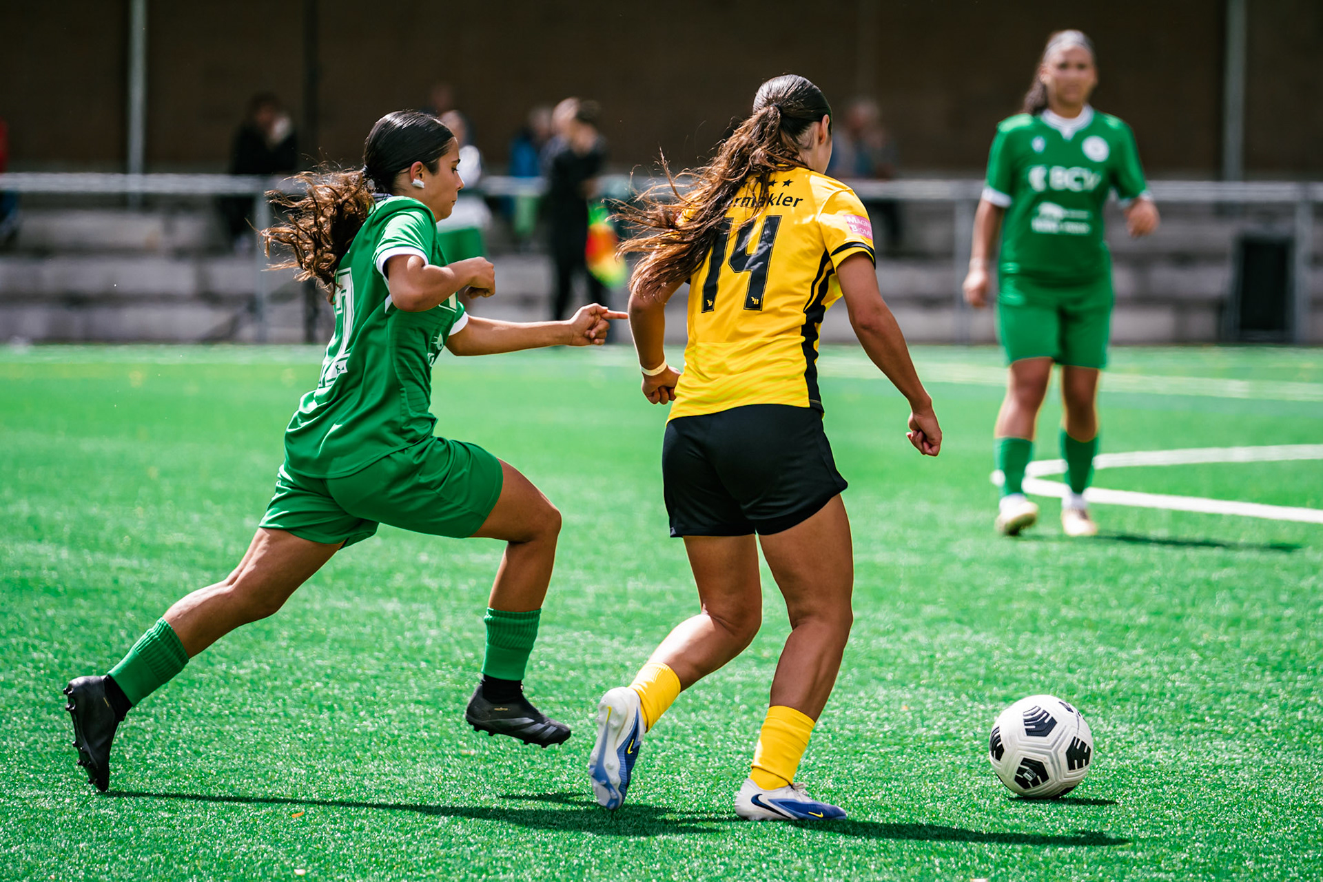 Match championnat opposant BSC YB Frauen U-20 - Yverdon Sport U-20 au Sportplatz Wyler. (Christian António/LibsVisuals.com)
