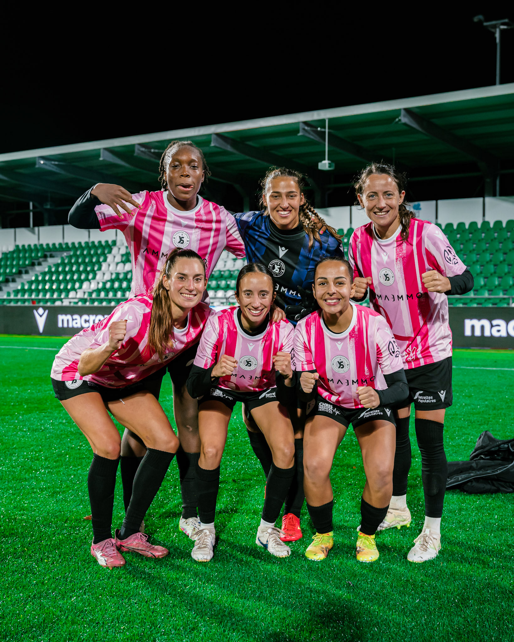 Match de championnat LNB féminine opposant Yverdon Sport FC et le FC Lugano au Stade Municipal, Yverdon-les-Bains. (Christian António / LibsVisuals.com)