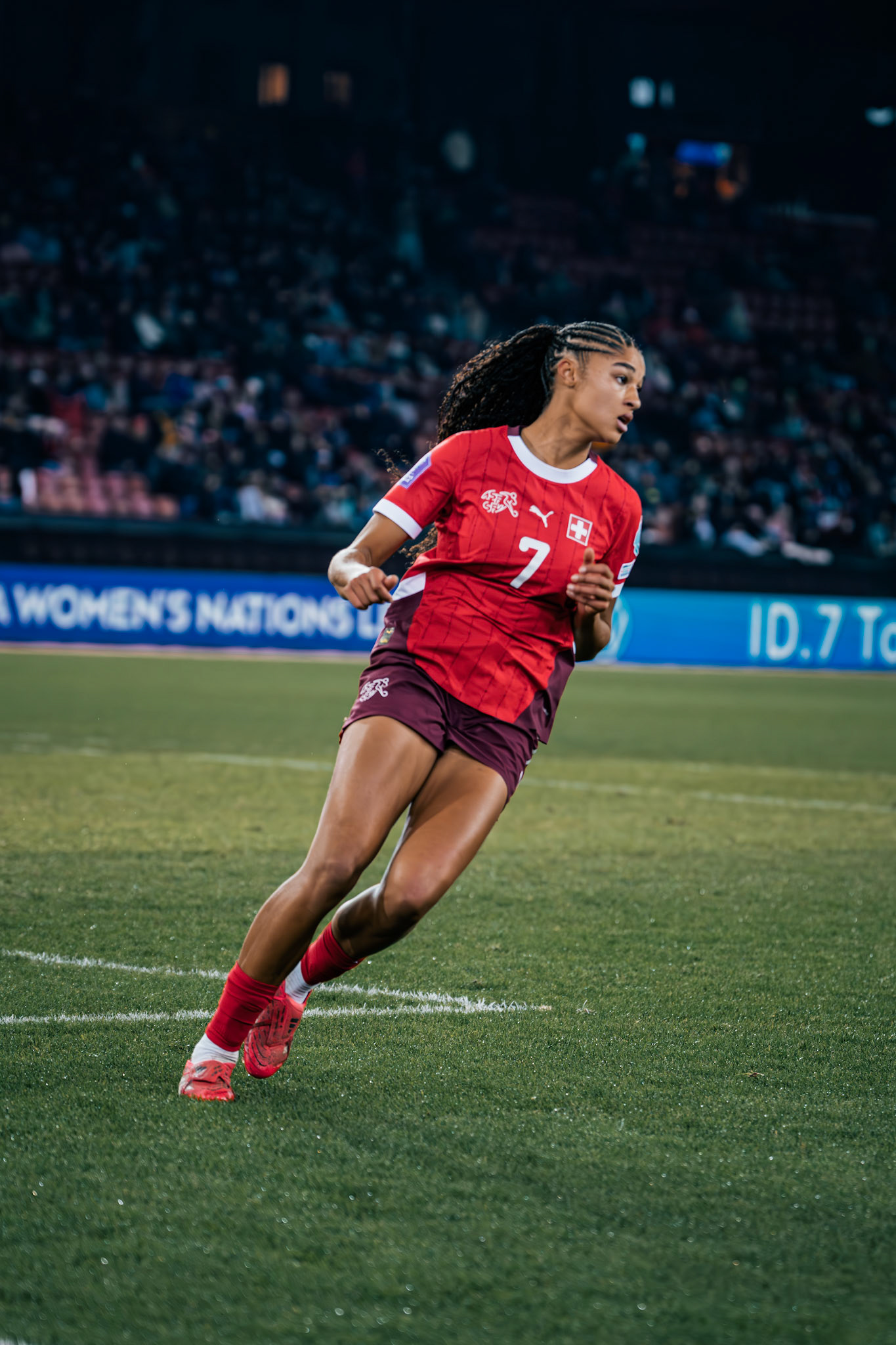 UEFA Women's Nations League Suisse - Islande au Stadion Letzigrund. (Christian António/LibsVisuals.com)