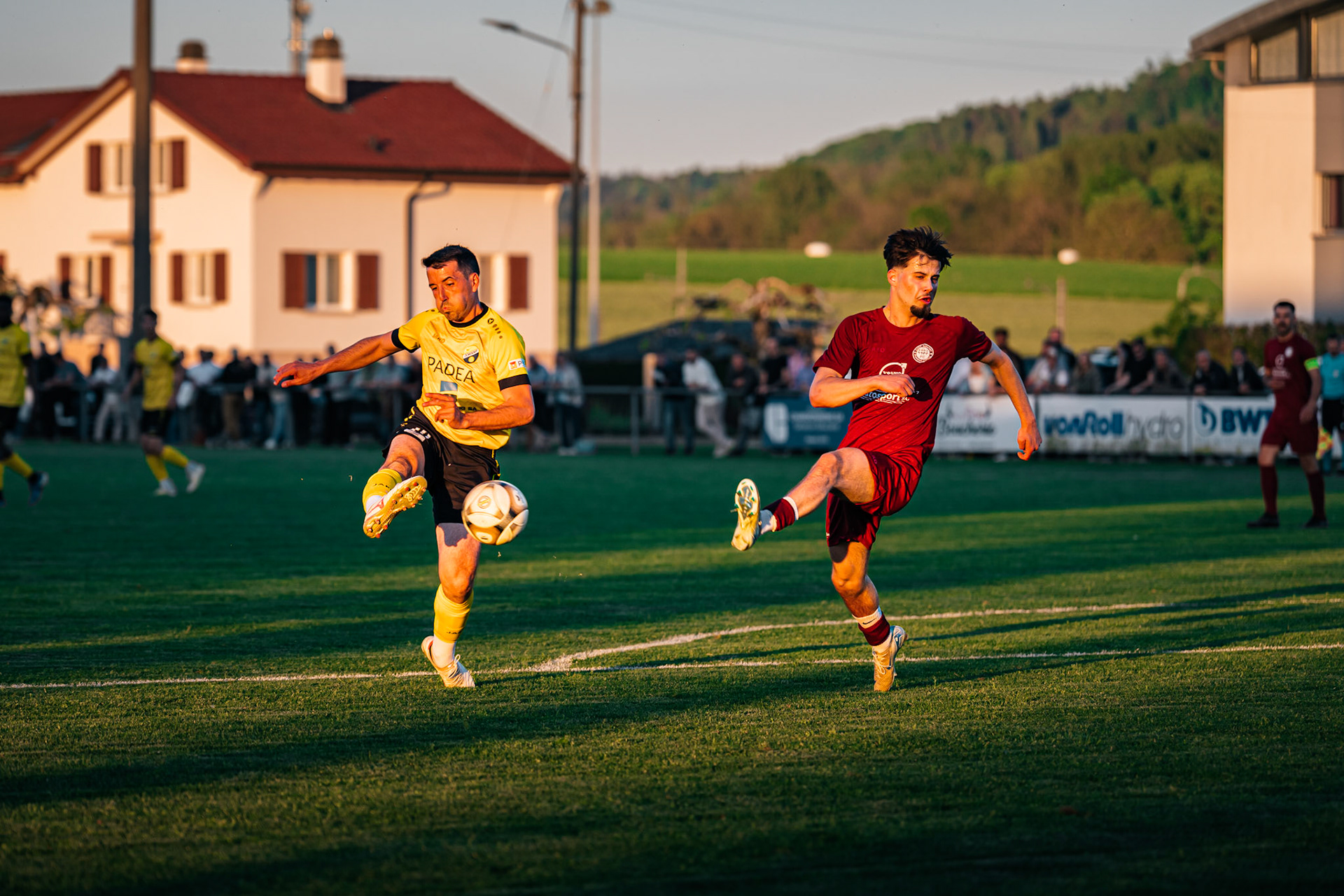 FC Domdidier et FC Cugy-Montet-Aumont-Murist I au Stade du Pâquier. (Christian António/LibsVisuals.com)