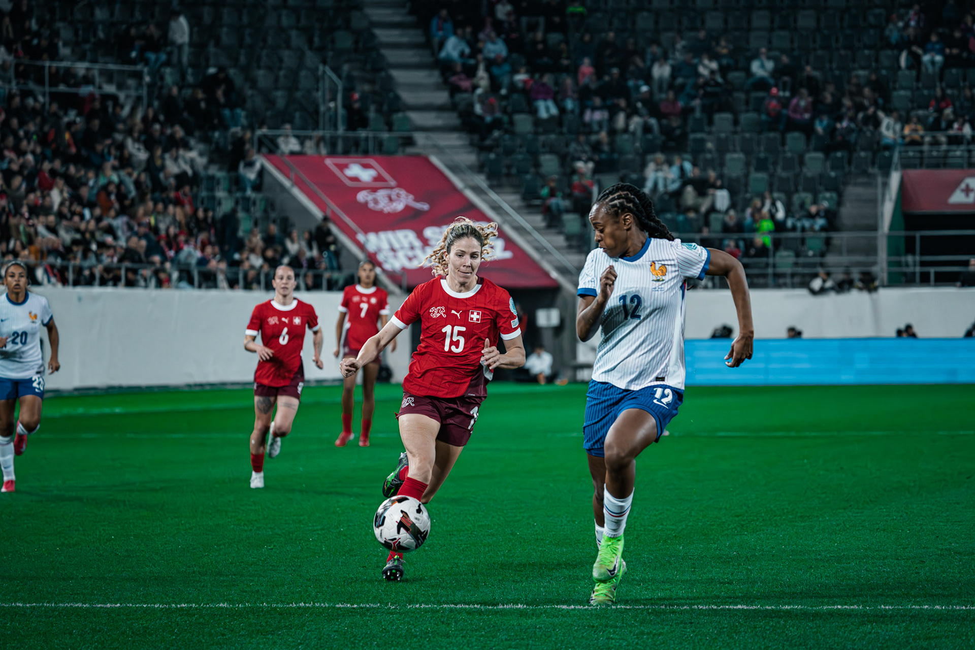 UEFA Women’s Nations League Suisse - France au Kybunpark. (Christian António/LibsVisuals.com)