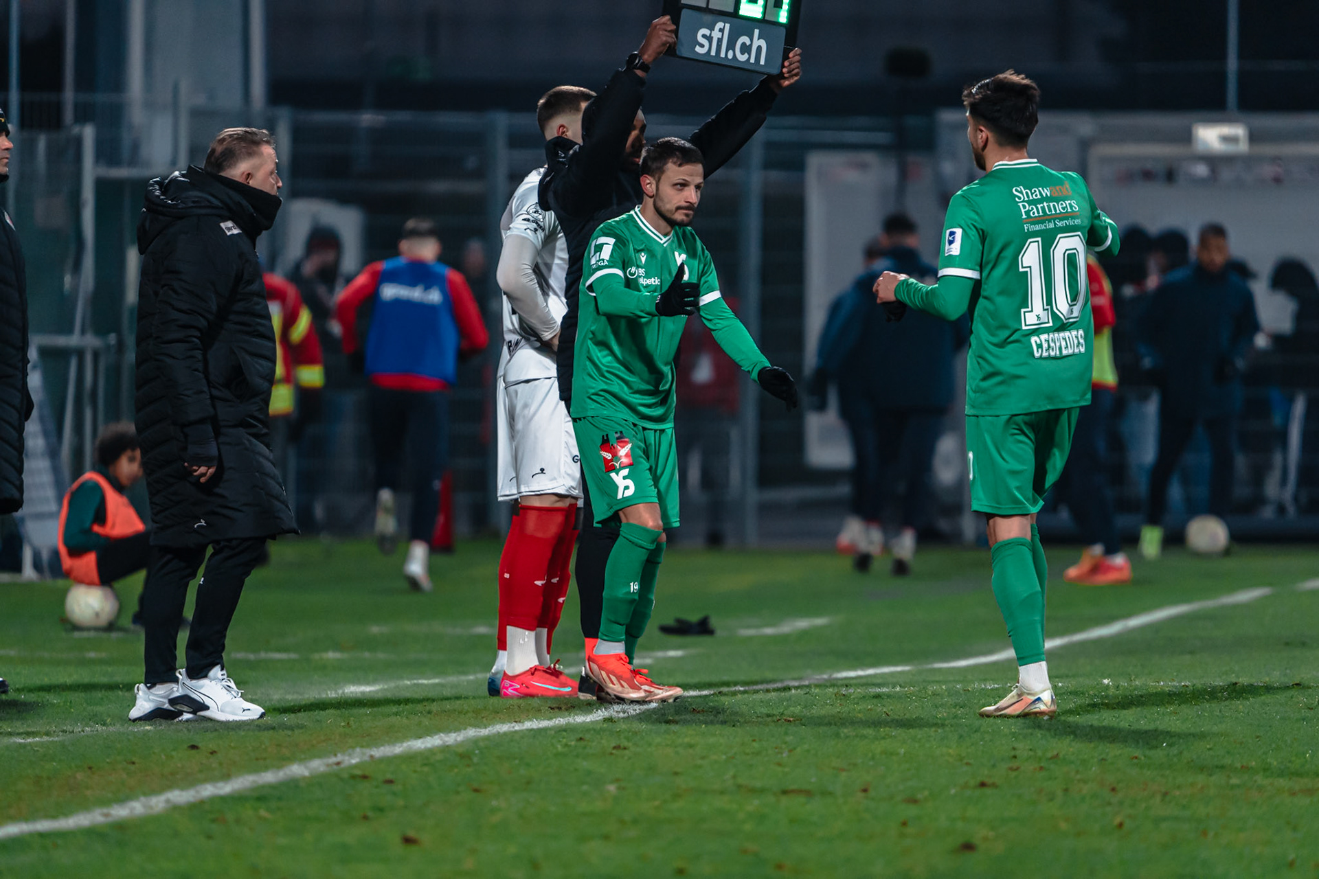 Yverdon Sport FC et FC Winterthur au Stade Municipal. (Christian António/LibsVisuals.com)