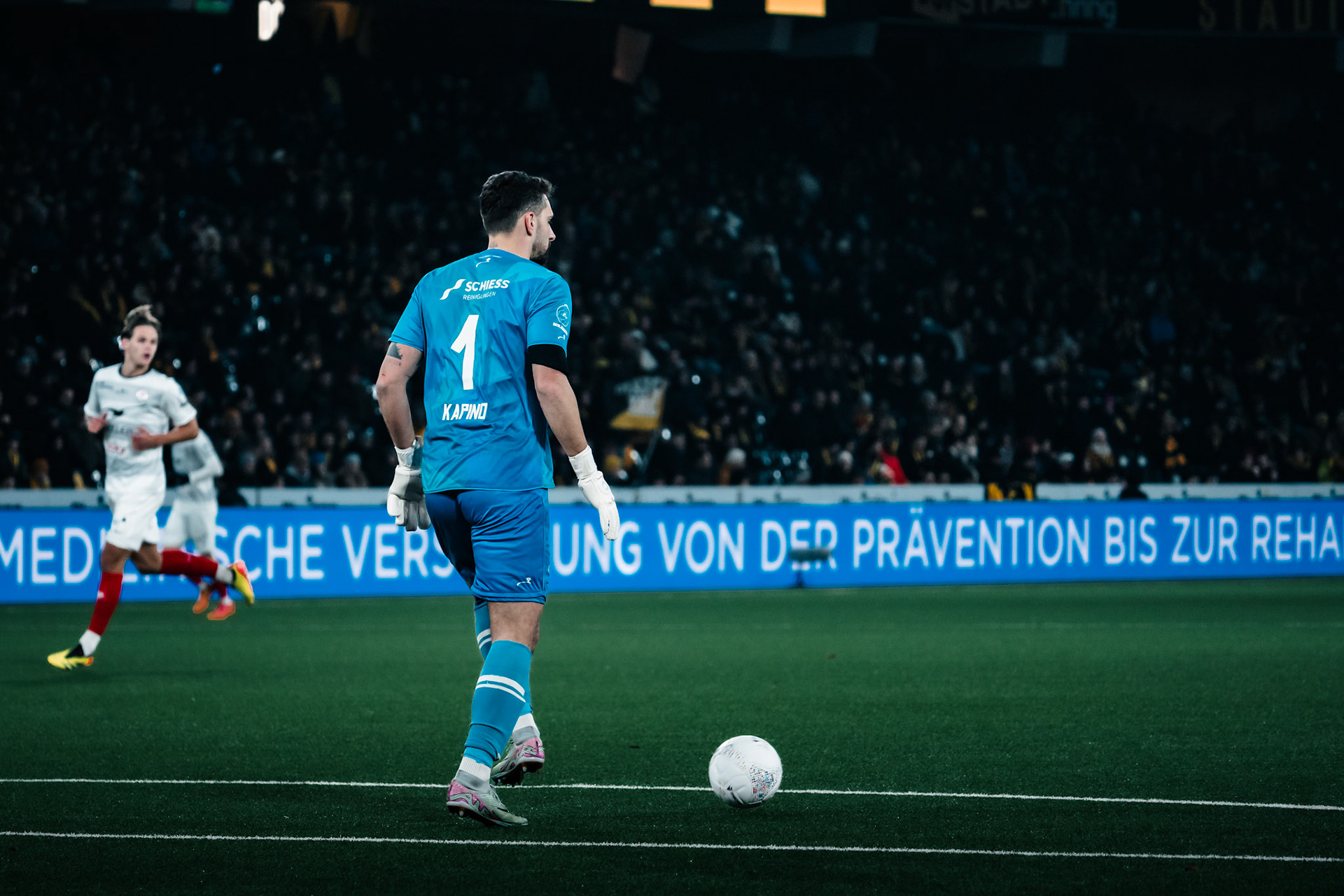 Stefanos Kapino, Gardien du FC Winterthur lors du match entre BSC Young Boys et FC Winterthur au Stadion Wankdorf. (Christian António/LibsVisuals.com)