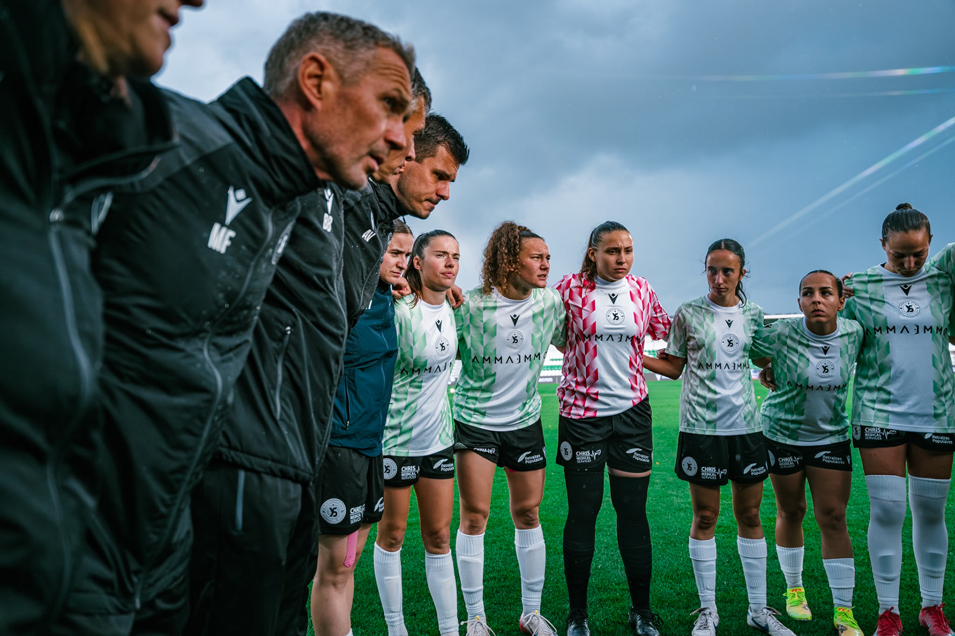 Match championnat LNB féminine opposant Yverdon Sport FC et FC Oerlikon/Polizei ZH 1 au Stade Municipal. (Christian António/LibsVisuals.com)