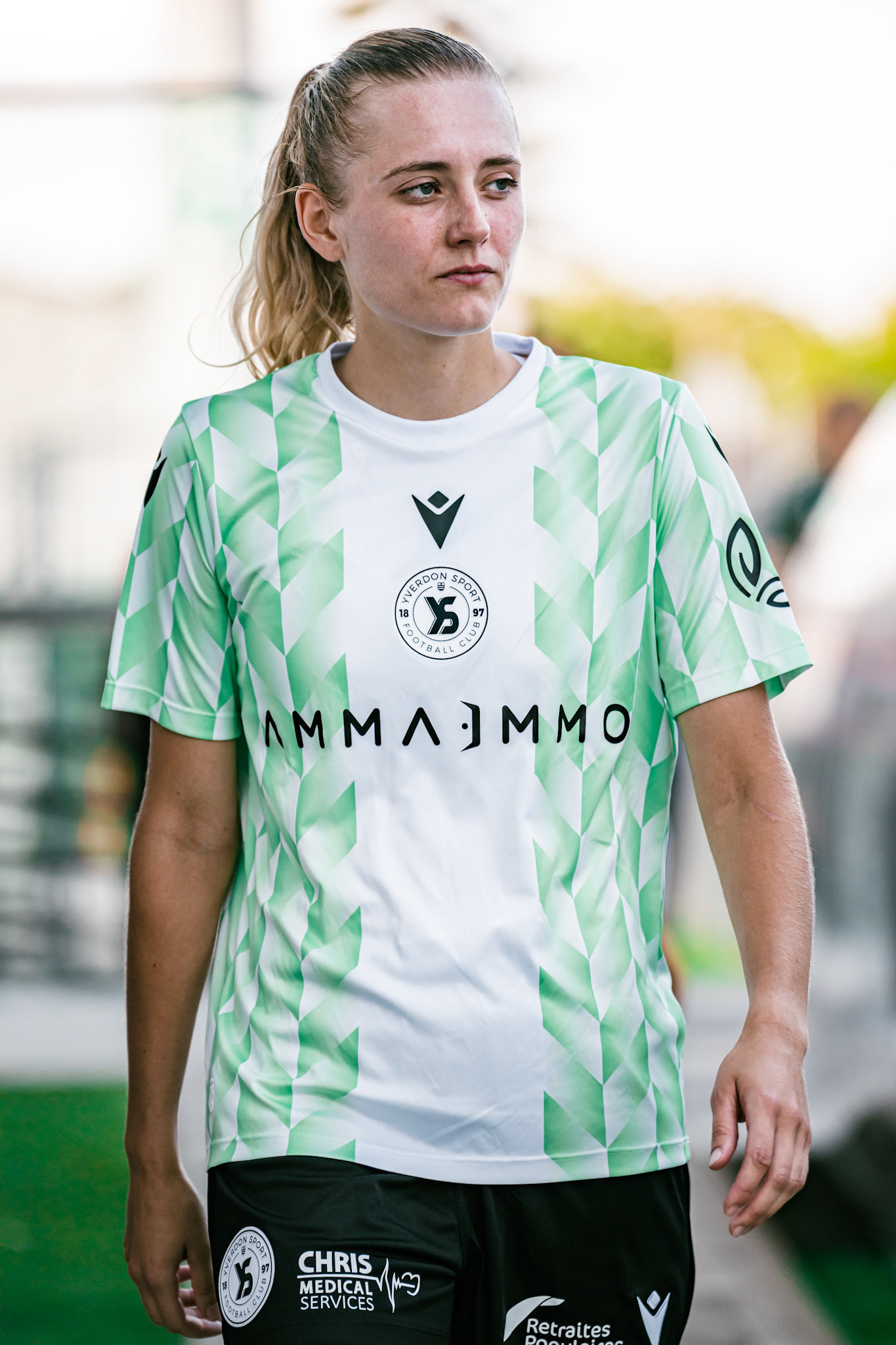 Match championnat LNB féminine opposant Yverdon Sport FC et FC Schlieren au Stade Municipal. (Christian António/LibsVisuals.com)