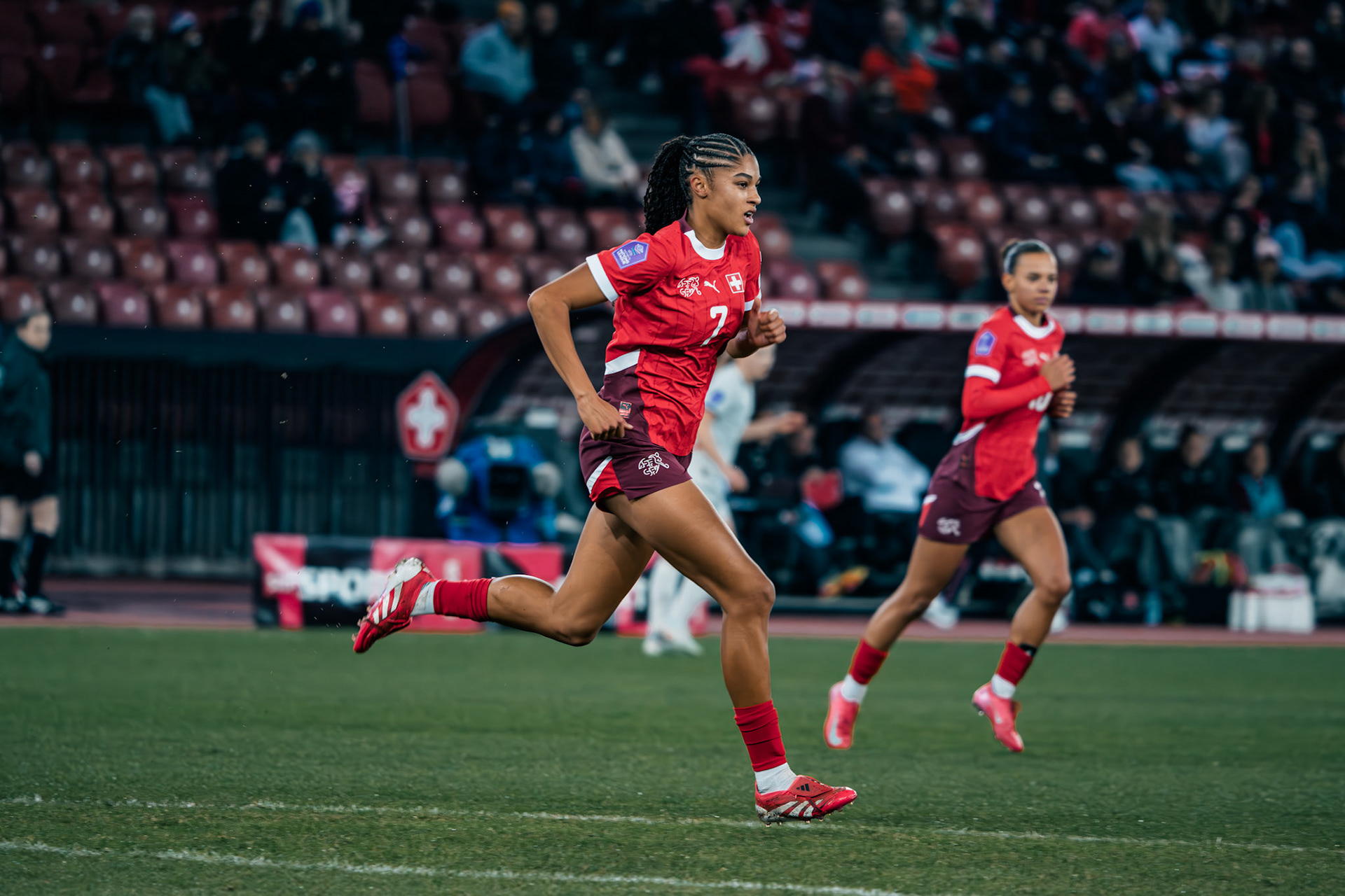 UEFA Women's Nations League Suisse - Islande au Stadion Letzigrund. (Christian António/LibsVisuals.com)