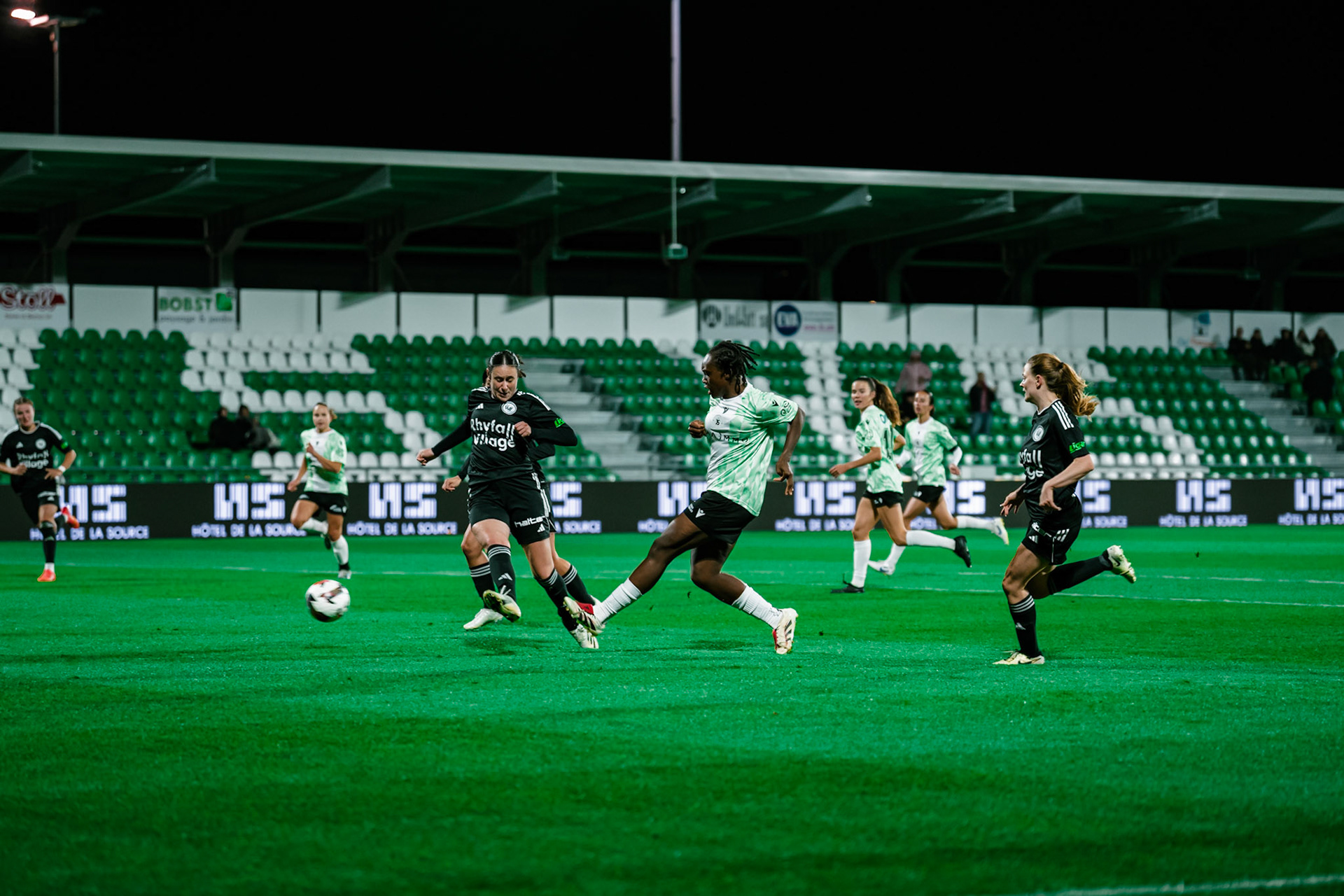 Match de championnat LNB (féminine) opposant Yverdon Sport FC et FC Wil 1900 au Stade Municipal, Yverdon. (Christian António/LibsVisuals.com)