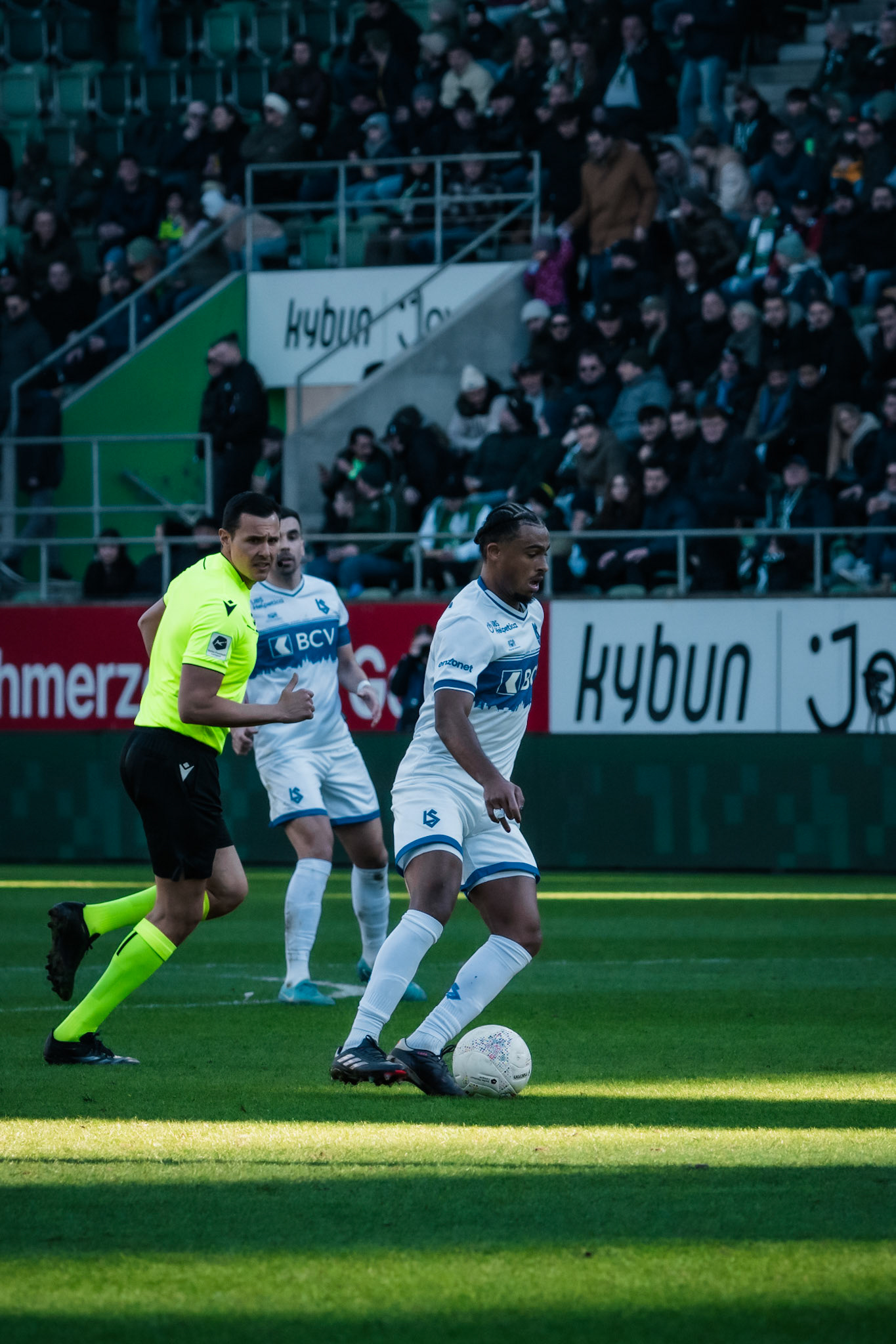 FC Saint-Gall 1879 et Lausanne-Sport FC au Kybunpark. (Christian António/LibsVisuals.com)