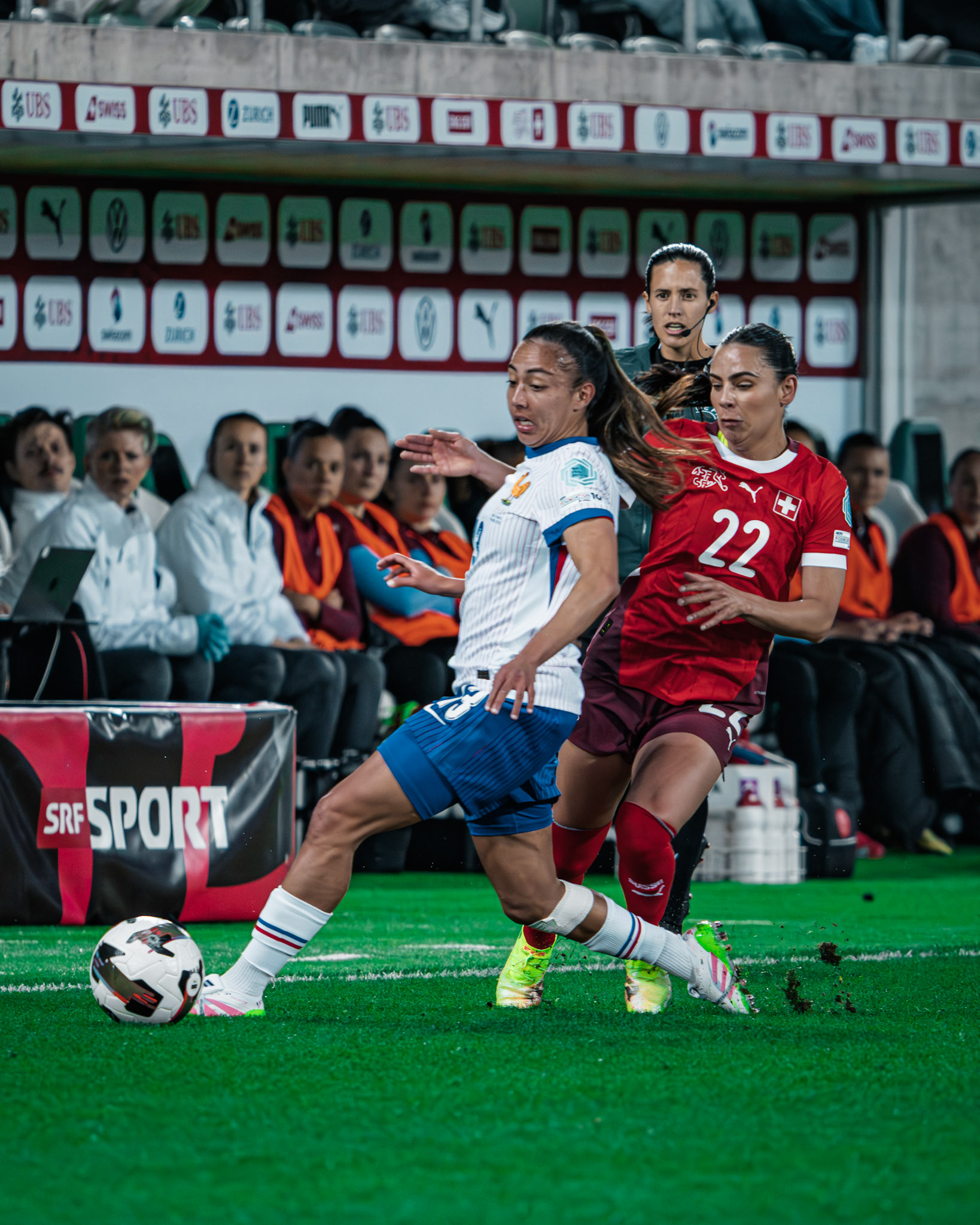 UEFA Women’s Nations League Suisse - France au Kybunpark. (Christian António/LibsVisuals.com)