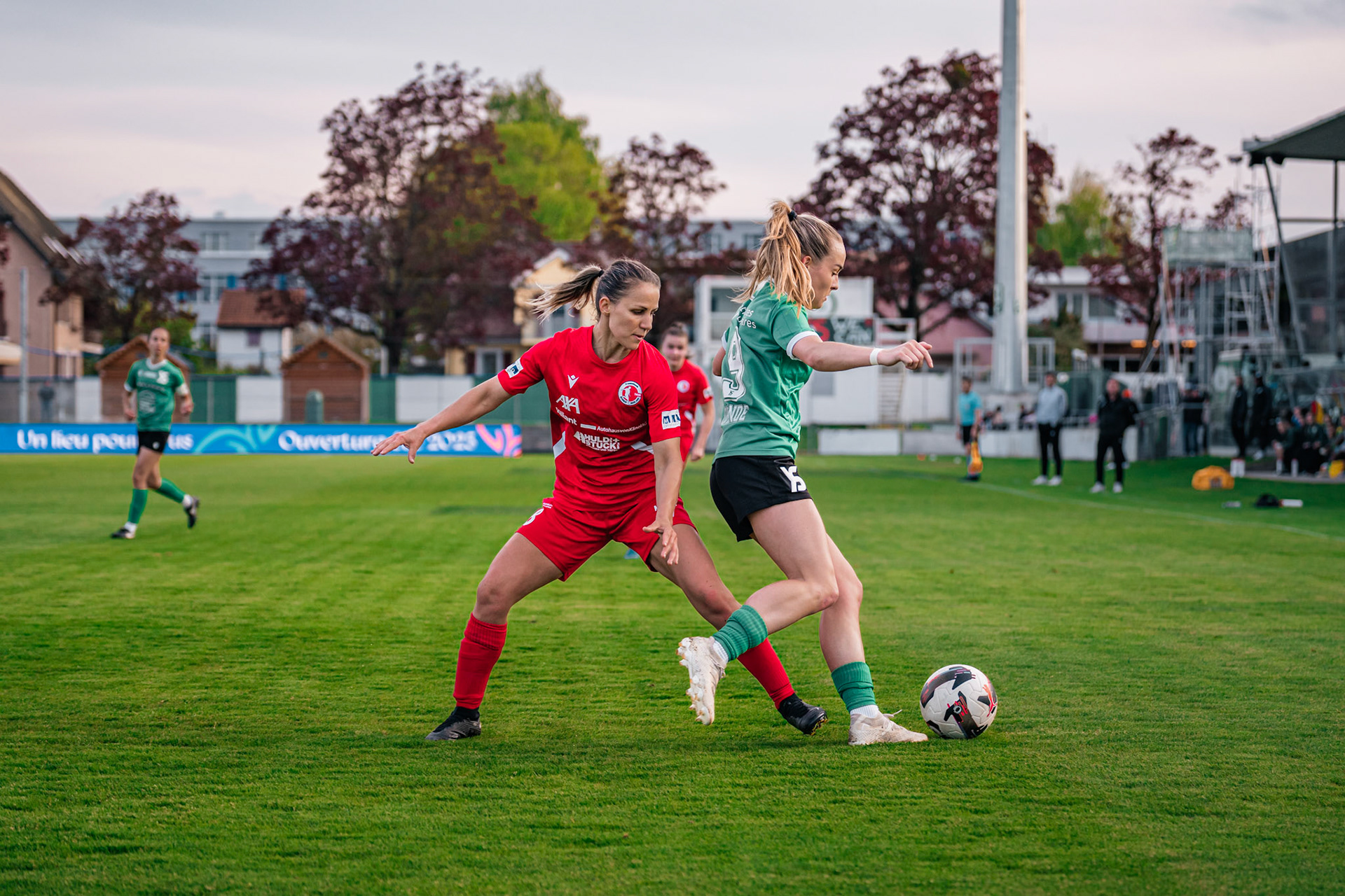Yverdon Sport FC et Frauenteam Thun Berner-Oberland au Stade Municipal. (Christian António/LibsVisuals.com)
