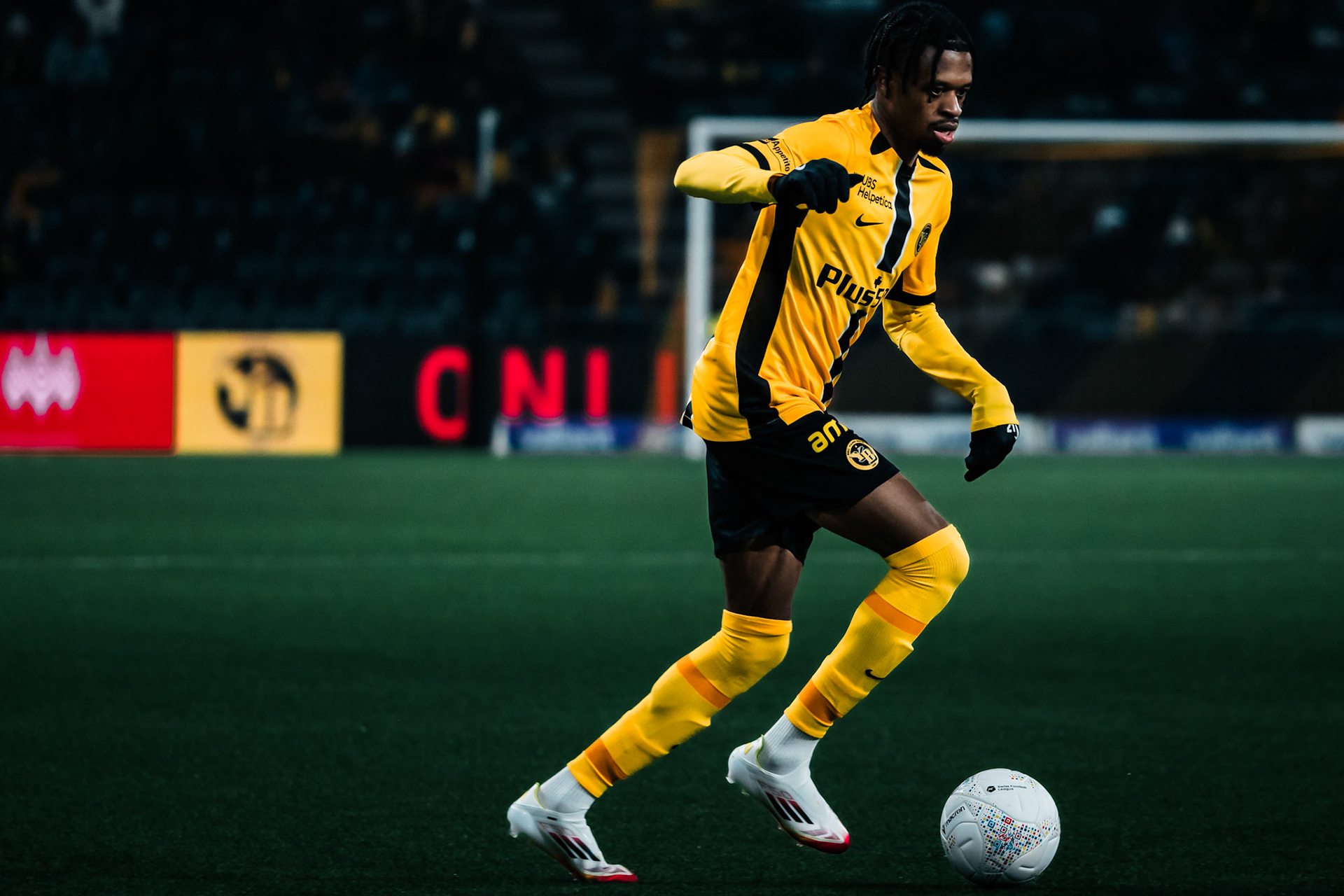 Alan Virginius, Attaquant du BSC Young Boys lors du match entre BSC Young Boys et FC Winterthur au Stadion Wankdorf. (Christian António/LibsVisuals.com)
