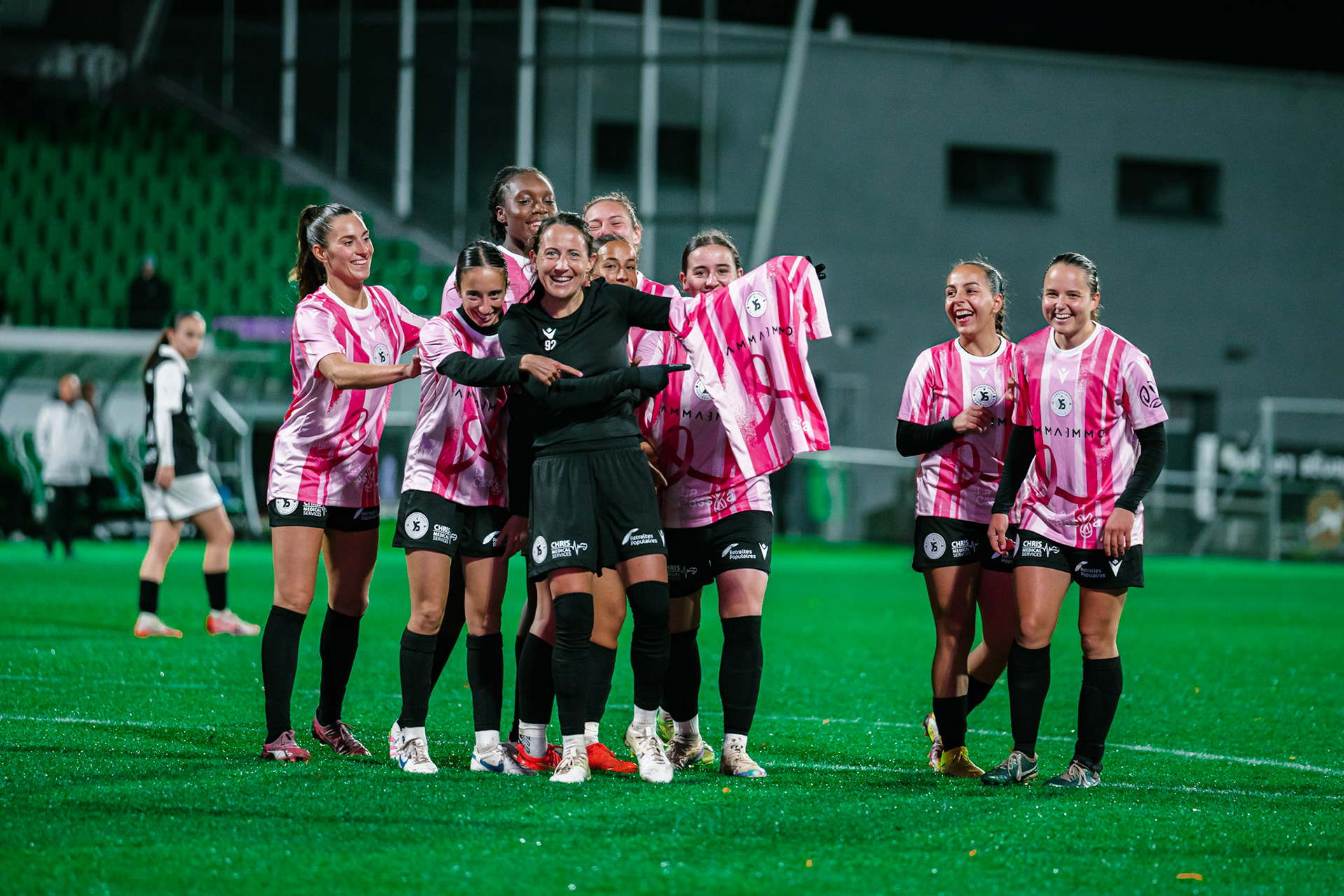 Match de championnat LNB féminine opposant Yverdon Sport FC et le FC Lugano au Stade Municipal, Yverdon-les-Bains. (Christian António / LibsVisuals.com)
