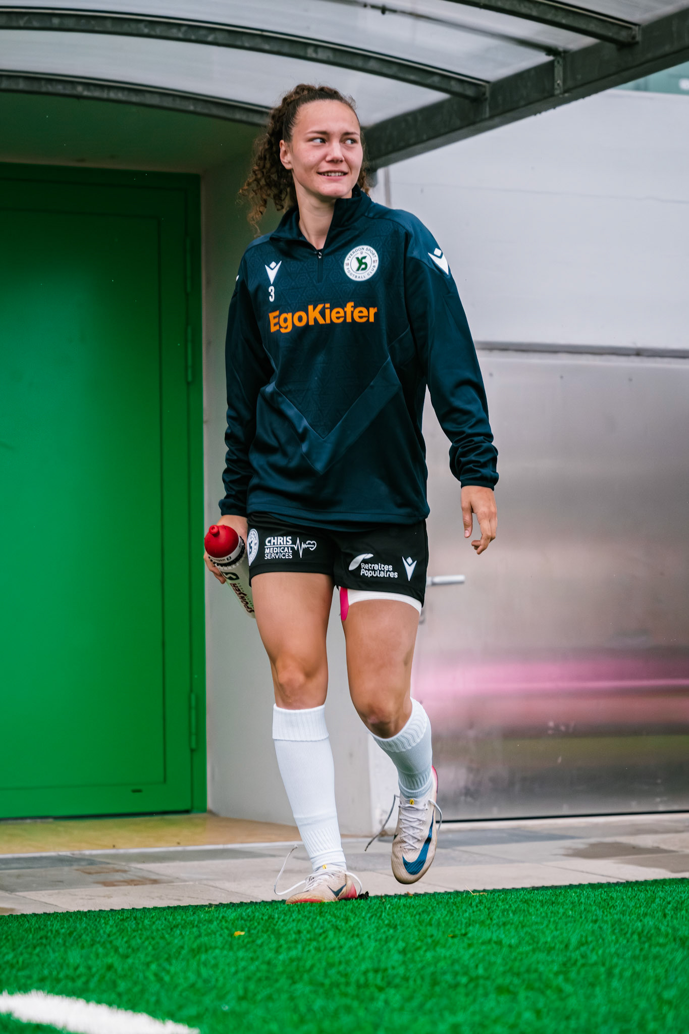 Match championnat LNB féminine opposant Yverdon Sport FC et FC Oerlikon/Polizei ZH 1 au Stade Municipal. (Christian António/LibsVisuals.com)
