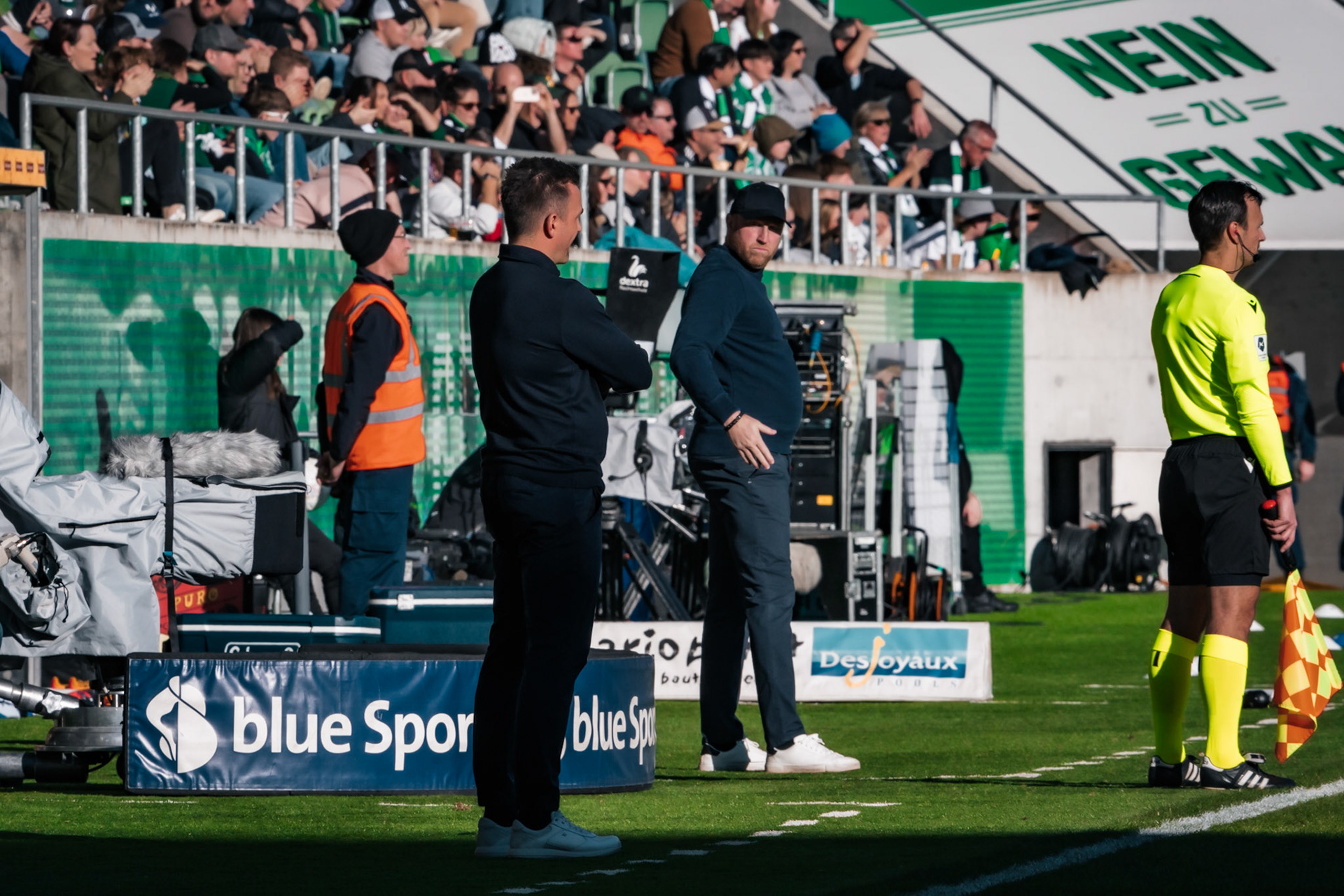 FC Saint-Gall 1879 et Lausanne-Sport FC au Kybunpark. (Christian António/LibsVisuals.com)