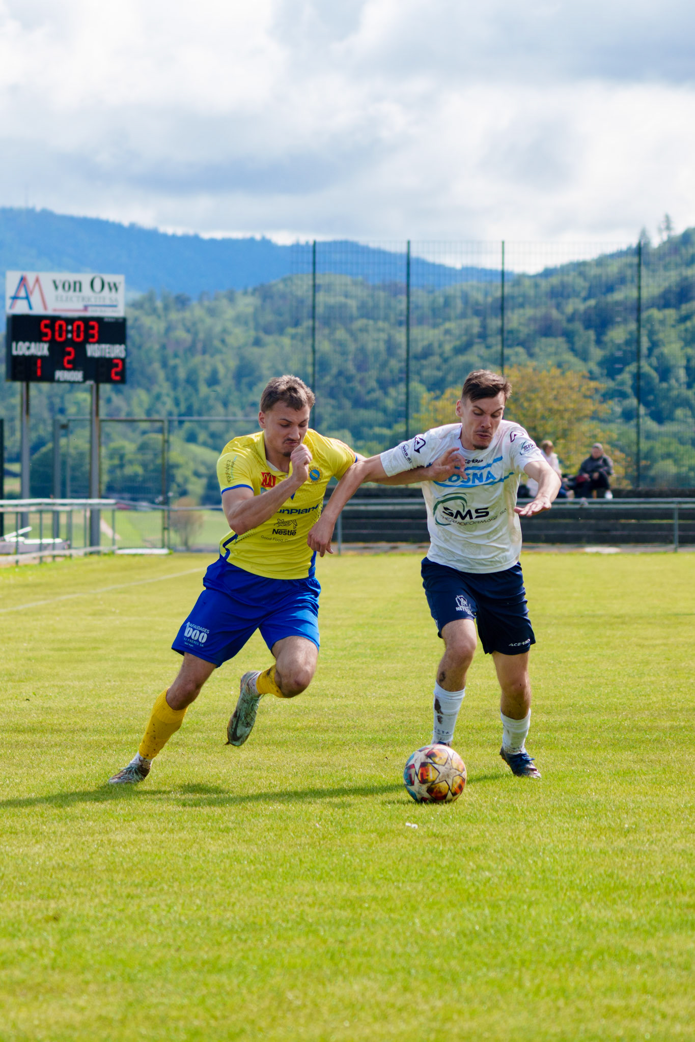 Match 2ème Ligue FC Bosna Yverdon - FC Vevey Sport II au Stade Sous-Ville à Baulmes