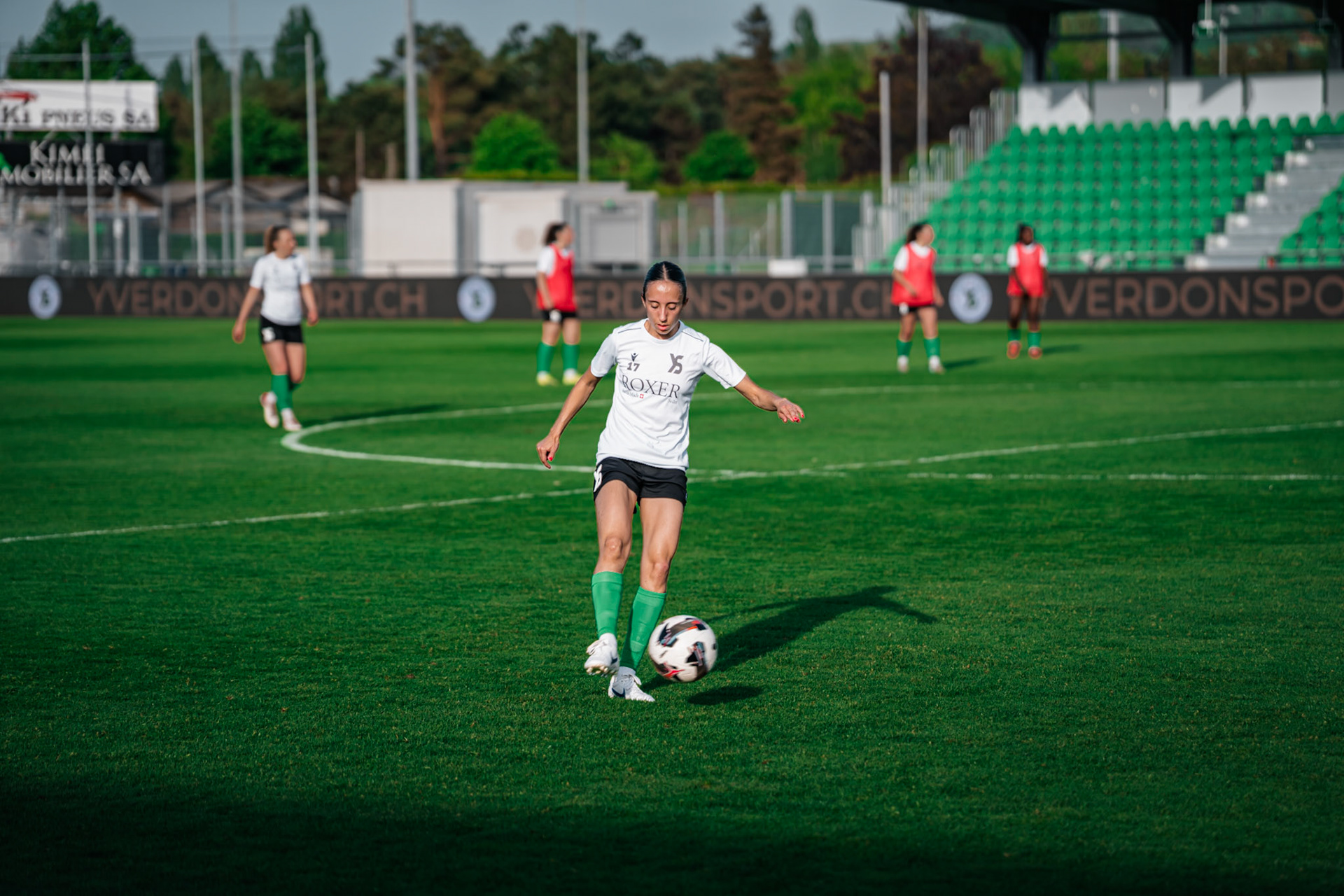 Yverdon Sport FC et FC Rapperswil-Jona au Stade Municipal. (Christian António/LibsVisuals.com)