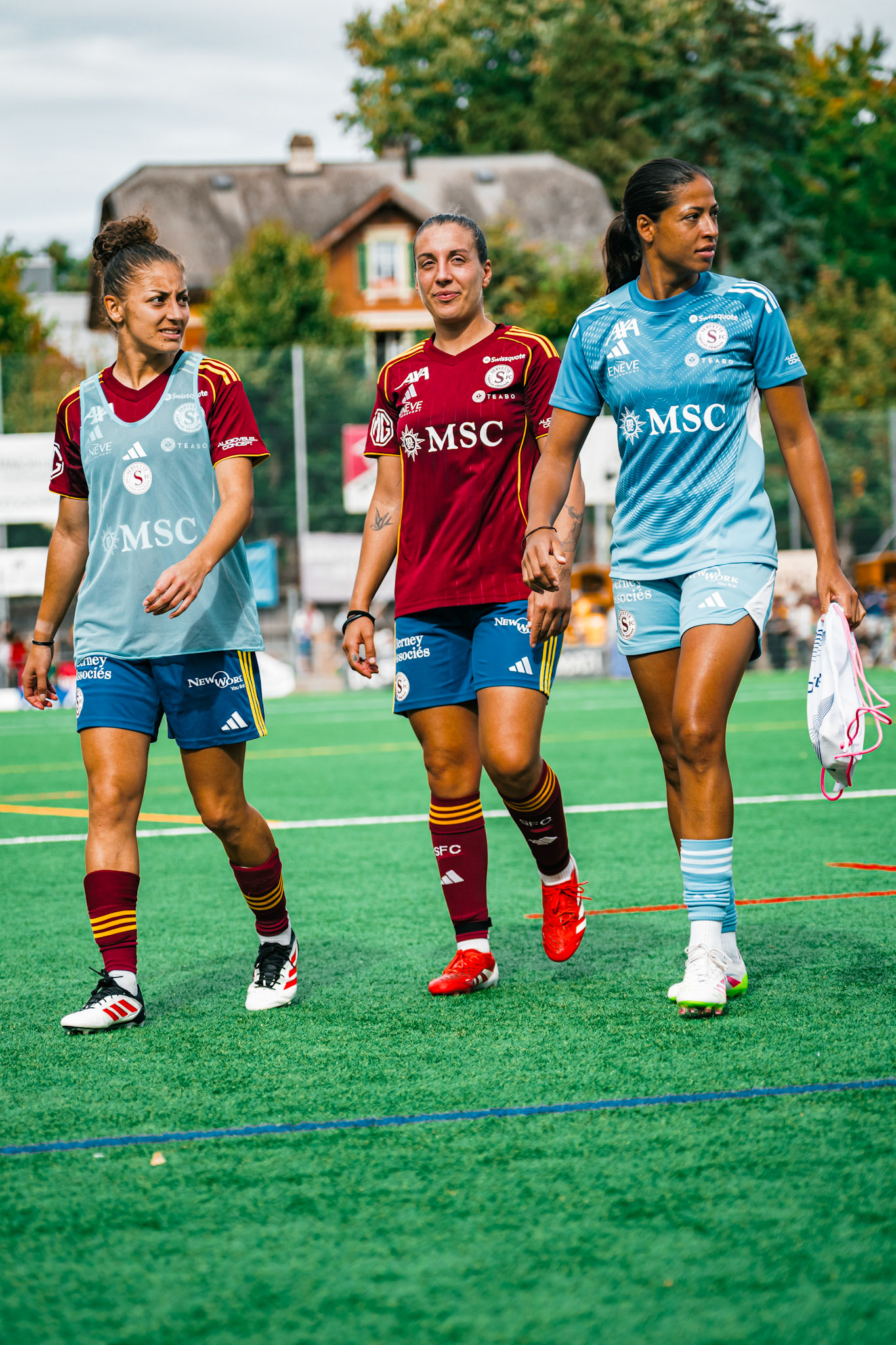 Match de l’AXA Women’s Super League opposant BSC YB Frauen et Servette FC Chênois Féminin au Spitalacker (Kunstrasenfeld), Bern. (Christian António/LibsVisuals.com)